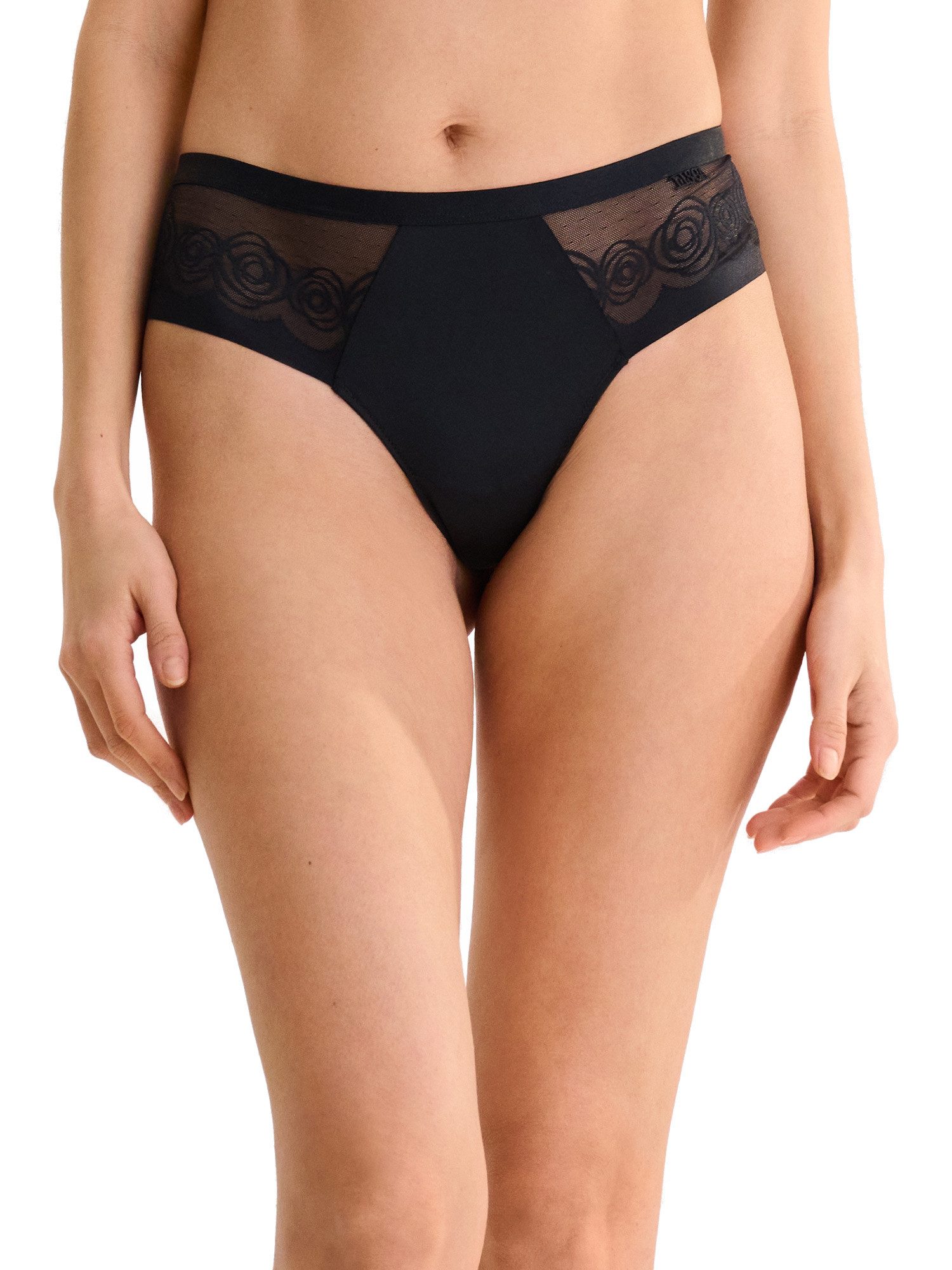 Lisca Bikinislip Brasilslip Ruby (Stück, 1-St) Brazilian butt, Spitze mit Rosenmotiv