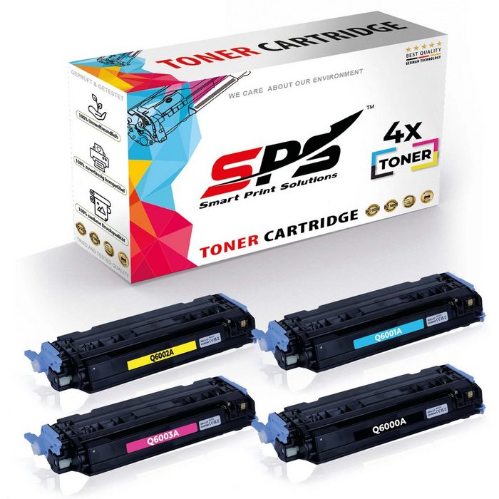 SPS Tonerkartusche Kompatibel für HP Color Laserjet 1600LN 124A Q6000 (4er Pack)