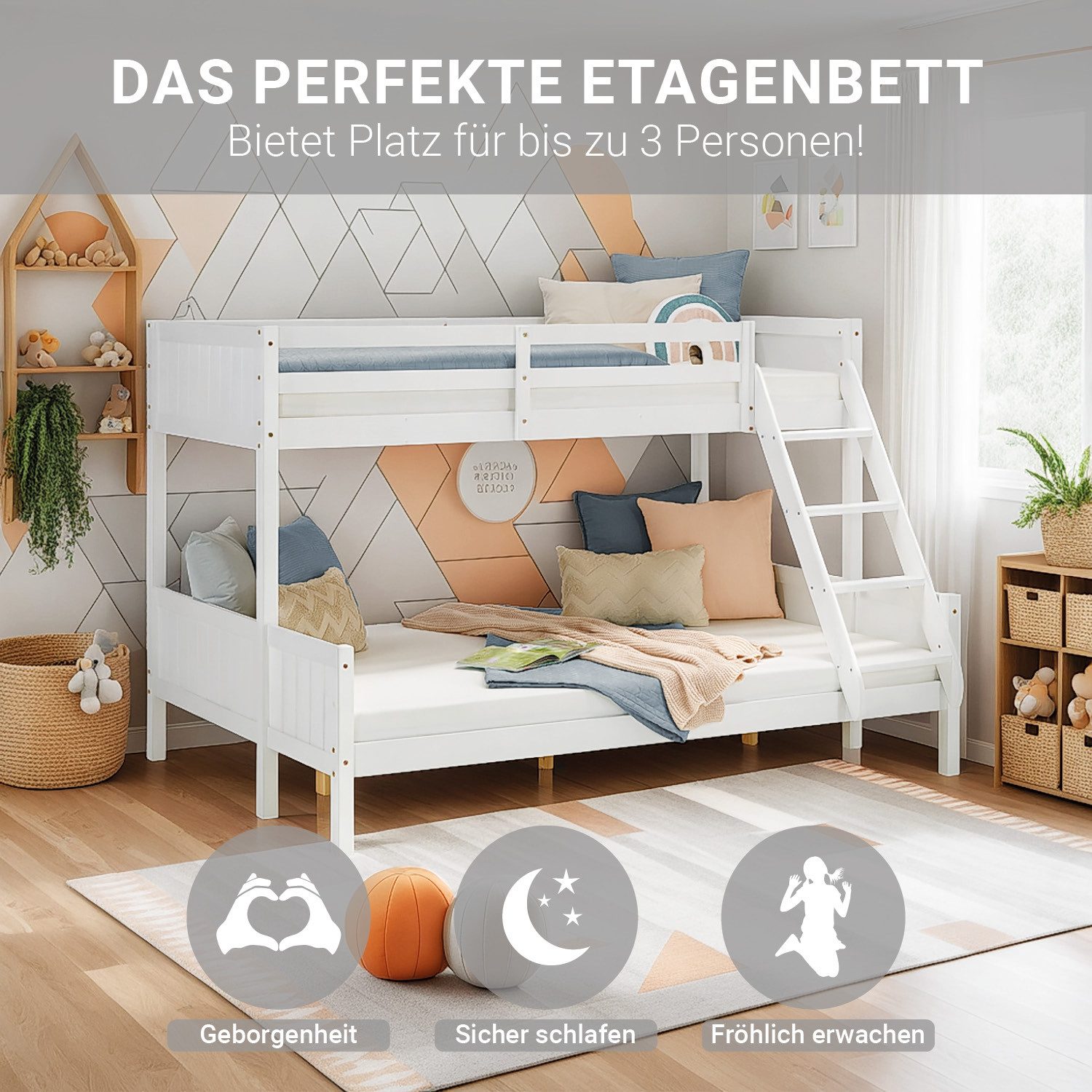 Homestyle4u Etagenbett 90x200 und 140x200 Kinderbett günstig online kaufen
