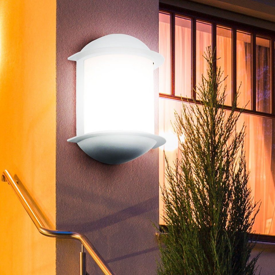 EGLO LED Außen-Wandleuchte, 7 Watt LED Wand Strahler Leuchte Garten