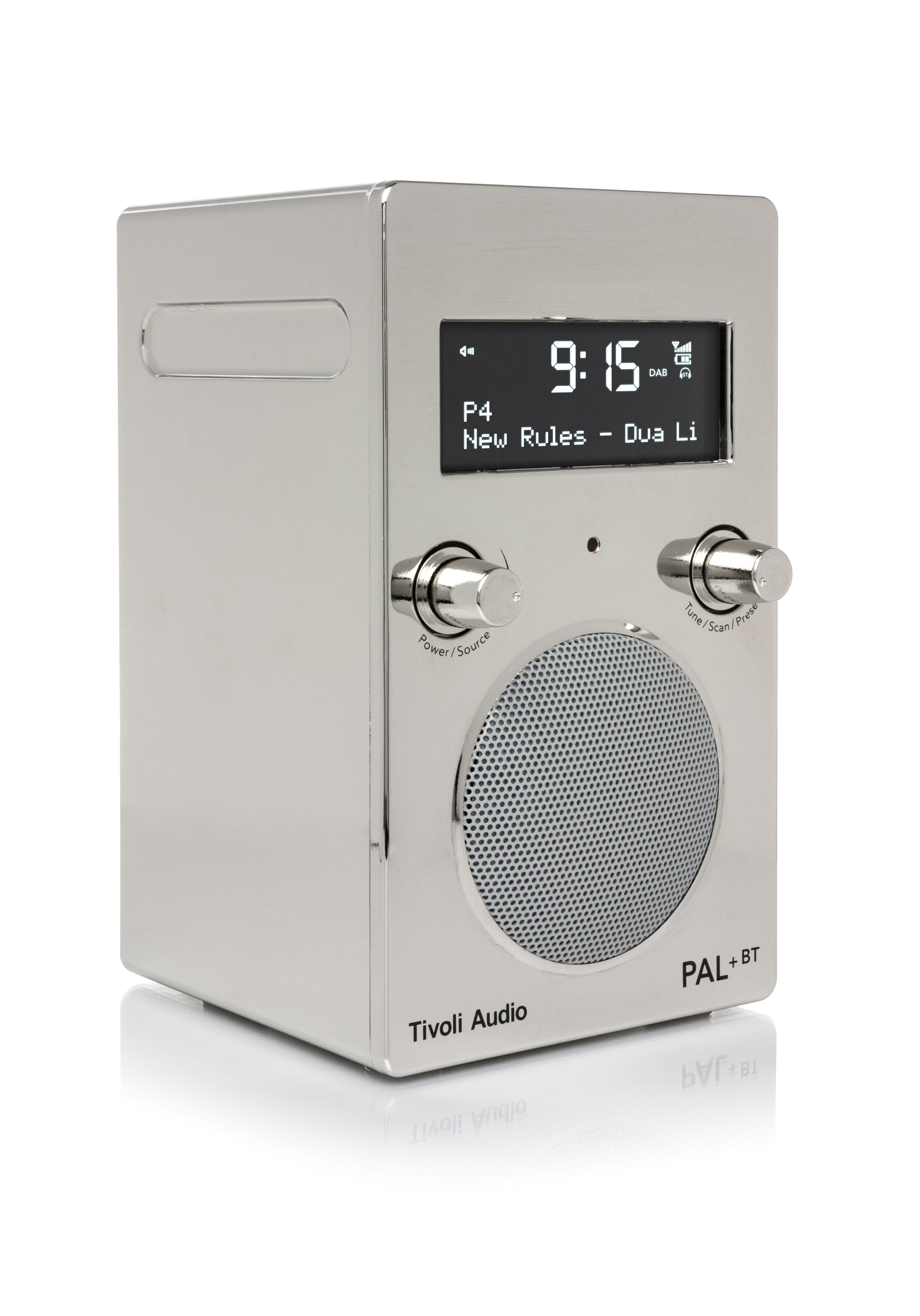 (DAB) Chrom Gehäuse, FM-Tuner, (DAB), Audio tragbar, Bluetooth) BT (Digitalradio Tivoli wasserabweisendes PAL+ Küchen-Radio, Digitalradio