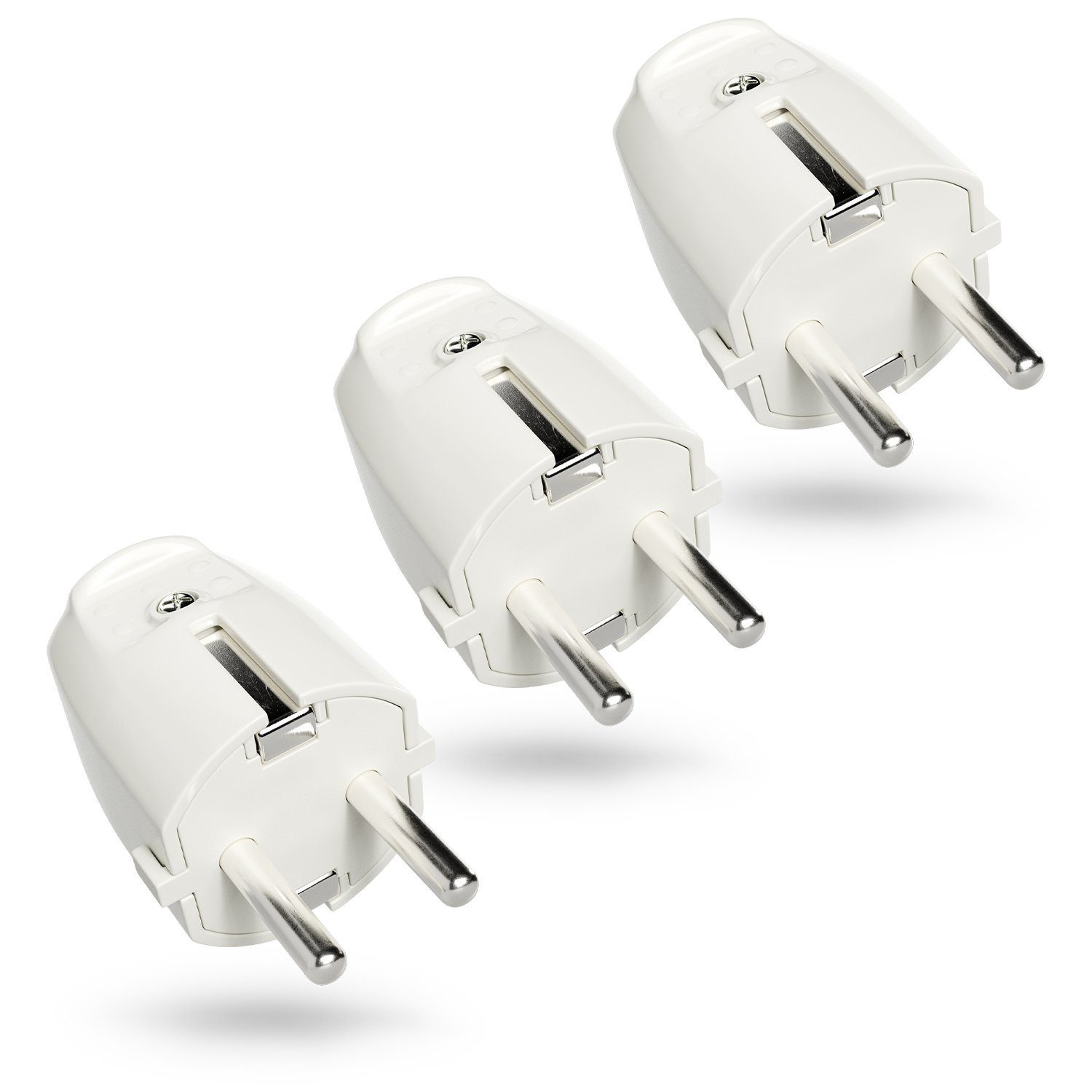 greate. Schuko-Stecker 3x Schutzkontakt Затыкать - Schutzkontaktstecker - IP20 Schuko Затыкать, (1-St)