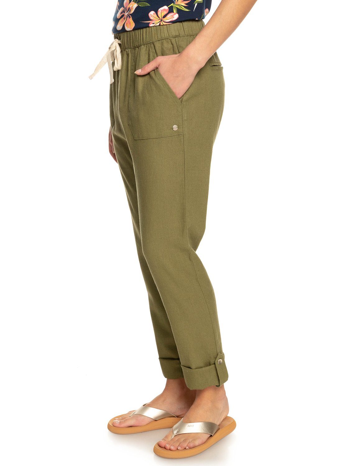 Cargohose The Loden Seashore Roxy On Green