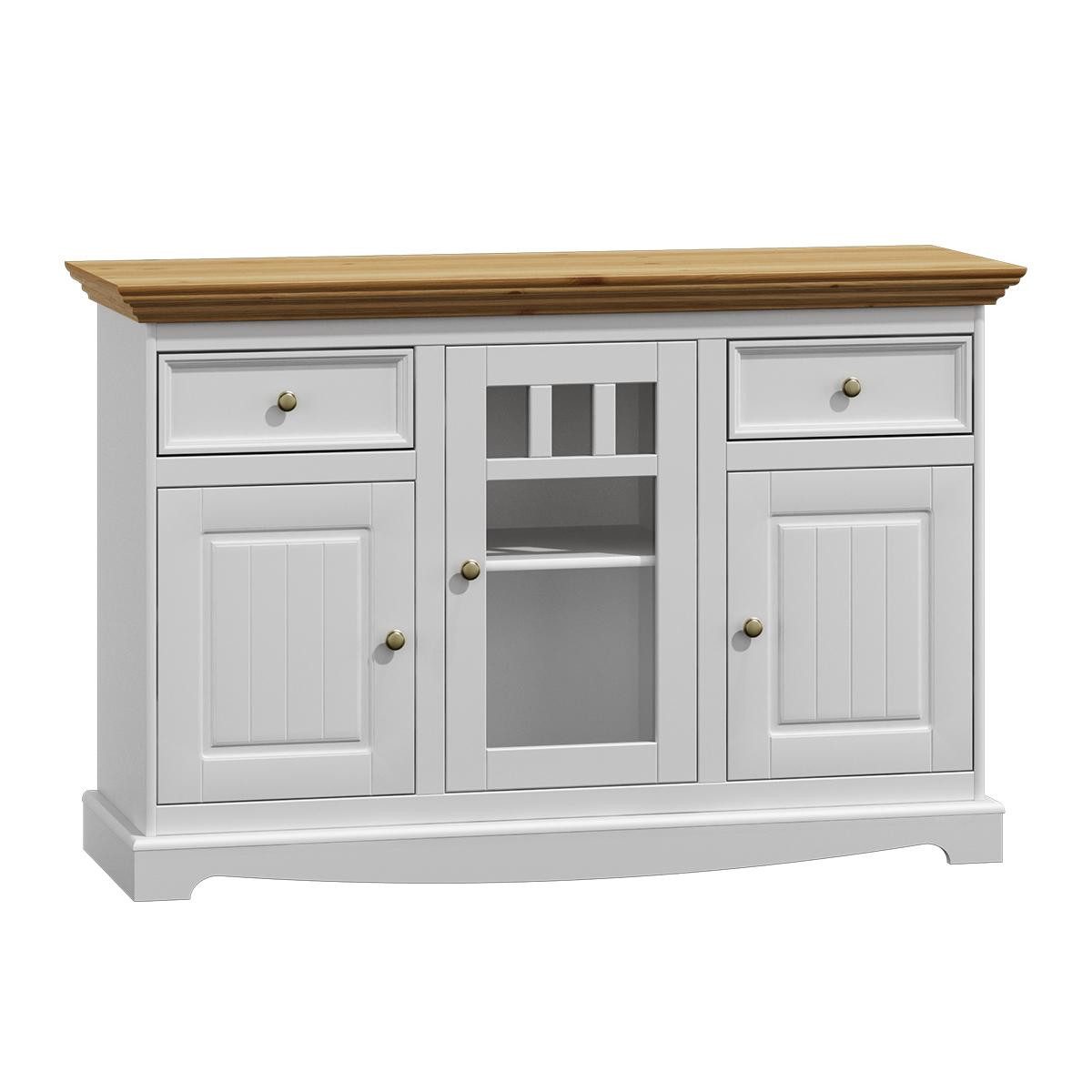 JVmoebel Anrichte Echtholz Sideboard - Massive Kommode und Schrankmöbel (Anrichte), Made in Europa