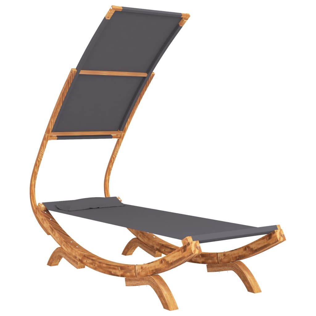 vidaXL Hängematte 100 x 190 x 134 cm Hängematte mit Dach 100x198x150 cm Bugholz Massiv A
