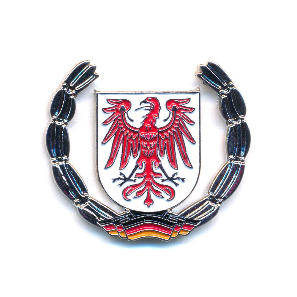 hegibaer Anstecknadel Land Brandenburg Wappen Cottbus Deutschland Pin 0928 (1-tlg), echt edel