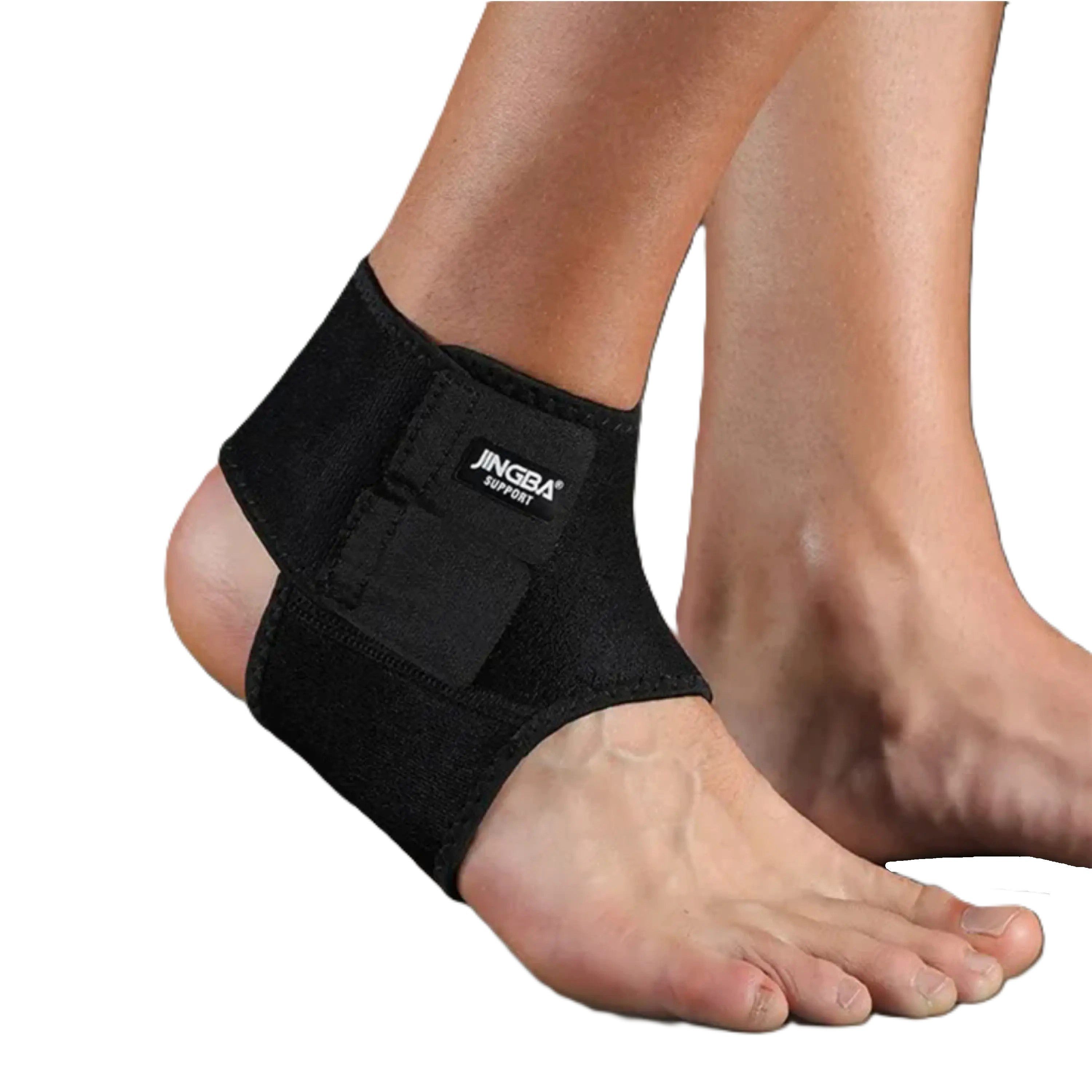 Sport-Knight® Fußgelenkbandage Neopren-Fußgelenk-Bandage, mit Klettverschluss, maximaler Tragekomfort