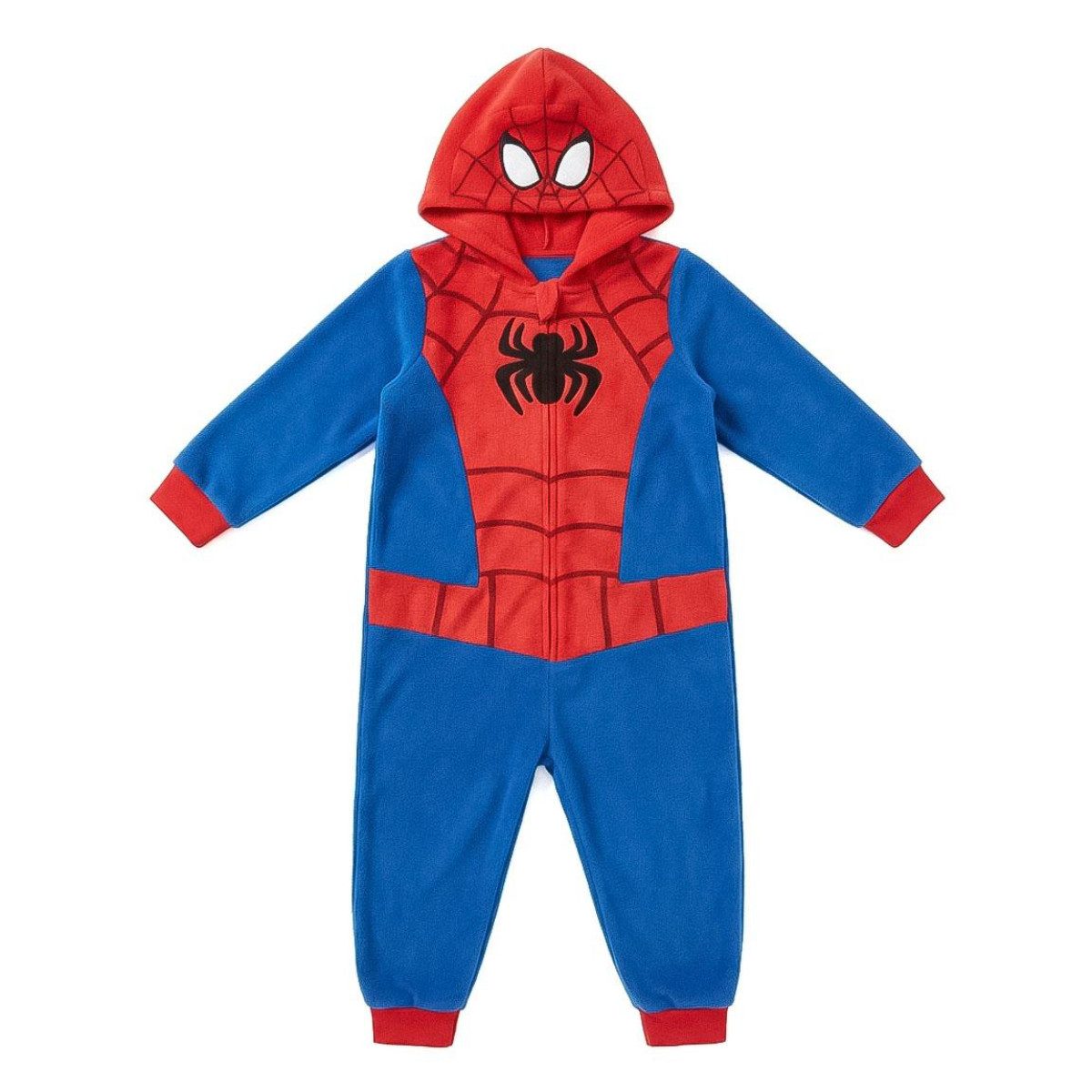 MARVEL Pyjama Spidey Kinder Einteiler mit Applikationen für Nacht Zuhause (Packung, 1 stück)