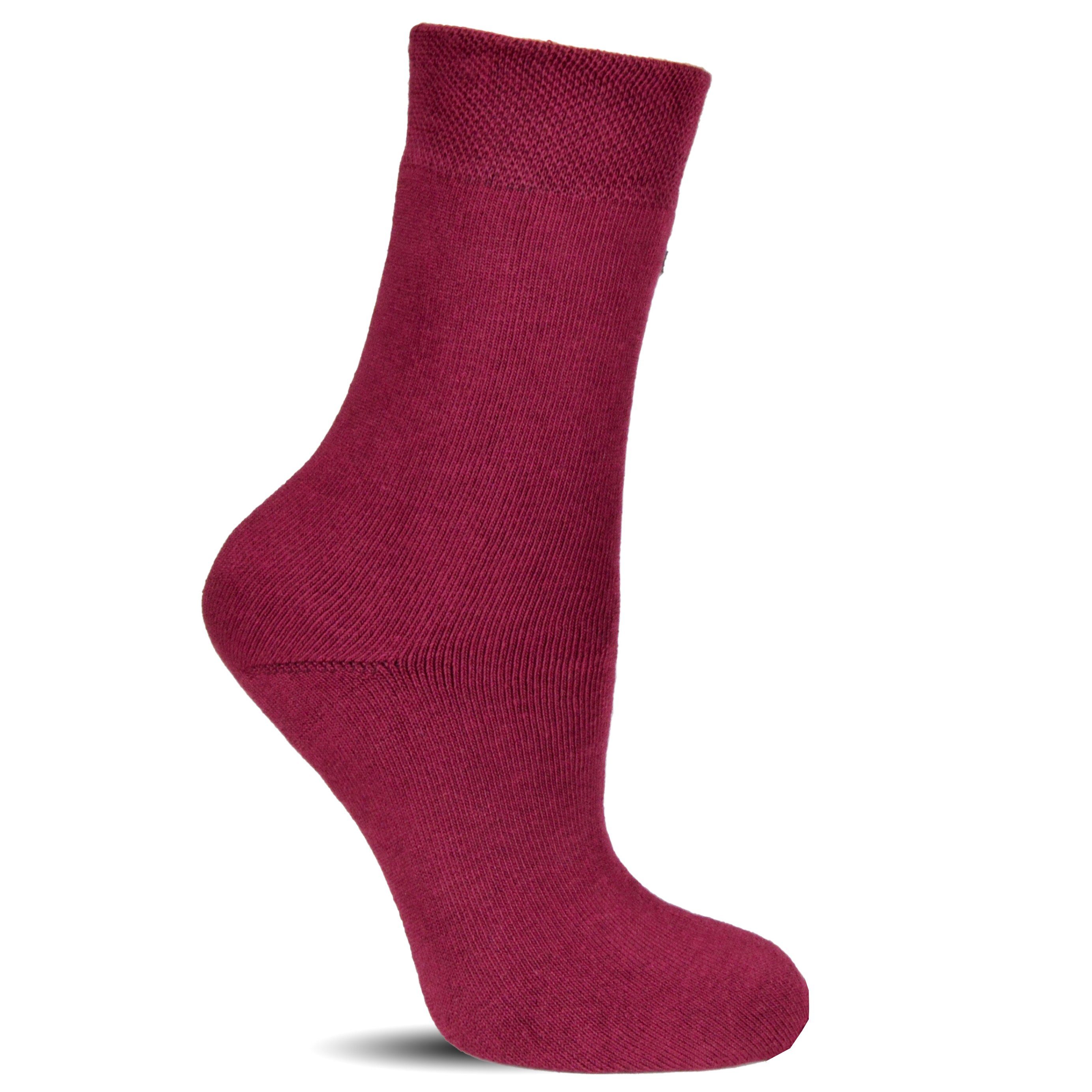 Innenfutter Frostfighter (6 Vollfrottee ohne Innenfutter, Thermosocken Anitipilling Gummi Paar) für Damen 3 Bunt Wintersocken