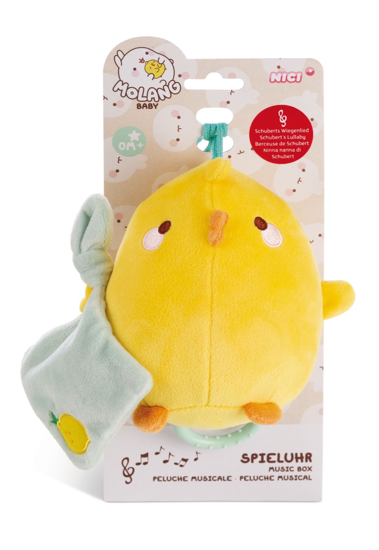 Nici Plüschfigur Nici 49476 Spieluhr Piu Piu 13cm auf Header Karte