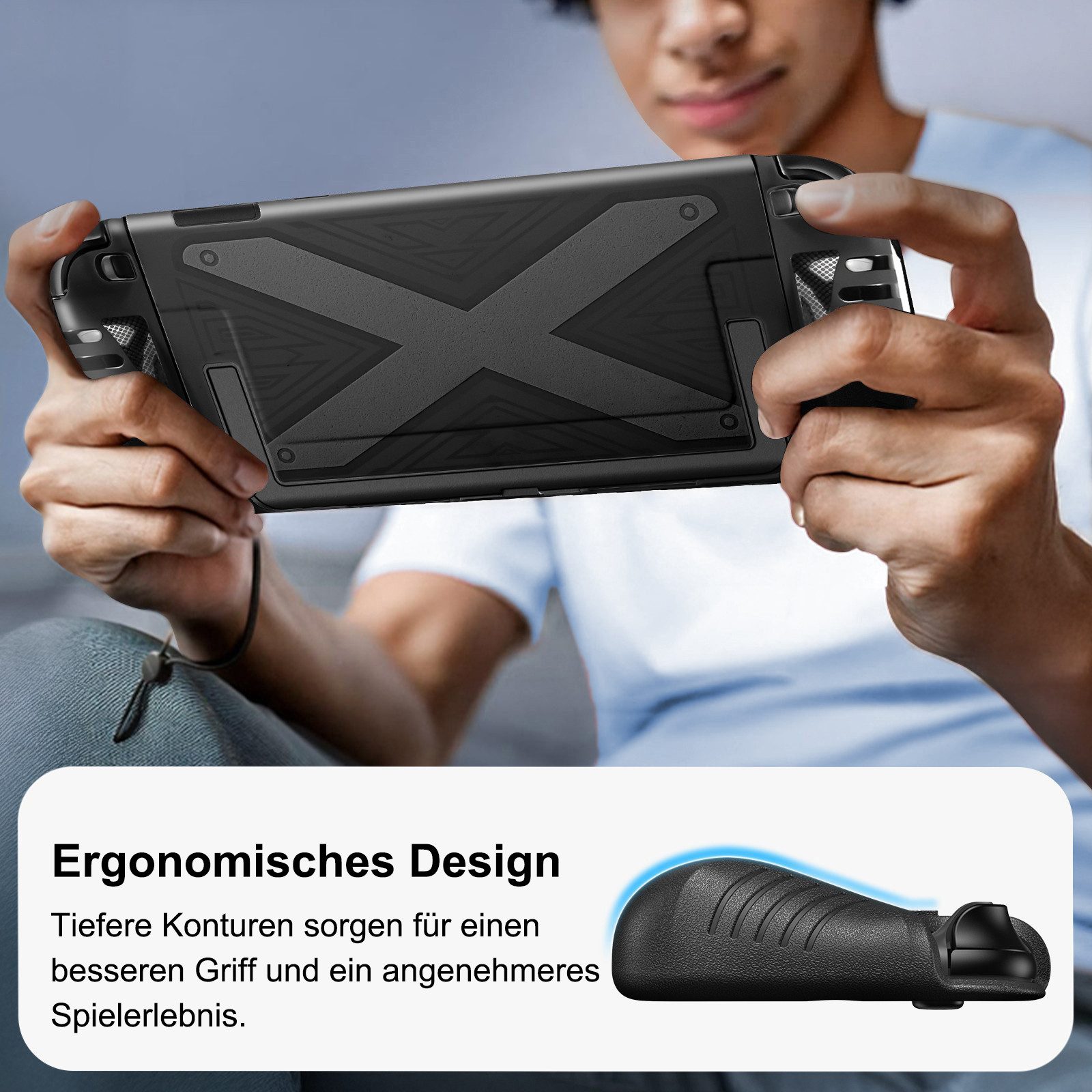 OYLCDI Dockable Hülle für Nintendo Switch 2, Stoßfeste PC+TPU Griffhülle Zubehör Nintendo (Weich Komfort Stoßfest Antikratz Schutzhülle, Kompatibel mit Konsole und JoyCon Controllern, Geteiltes Design)