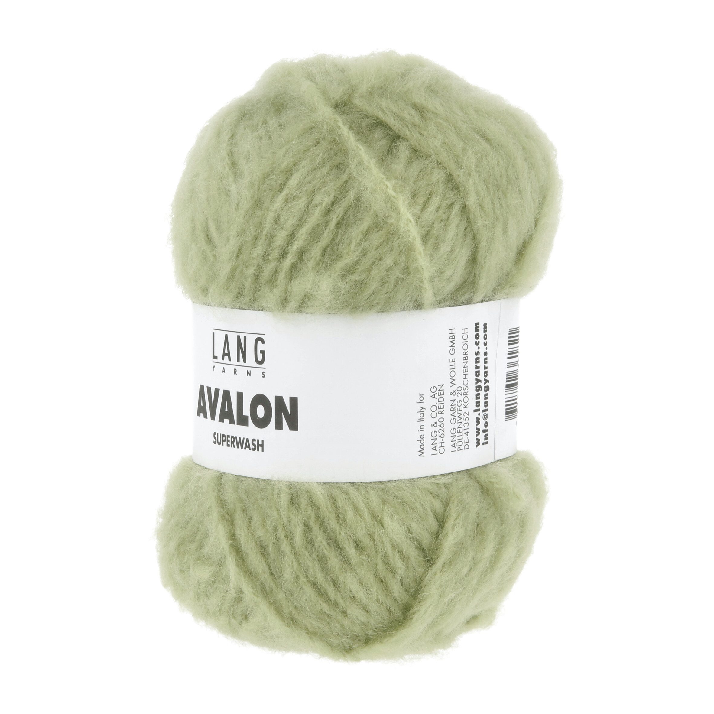 LANG YARNS Avalon 0044 lime Häkelwolle, 82 m