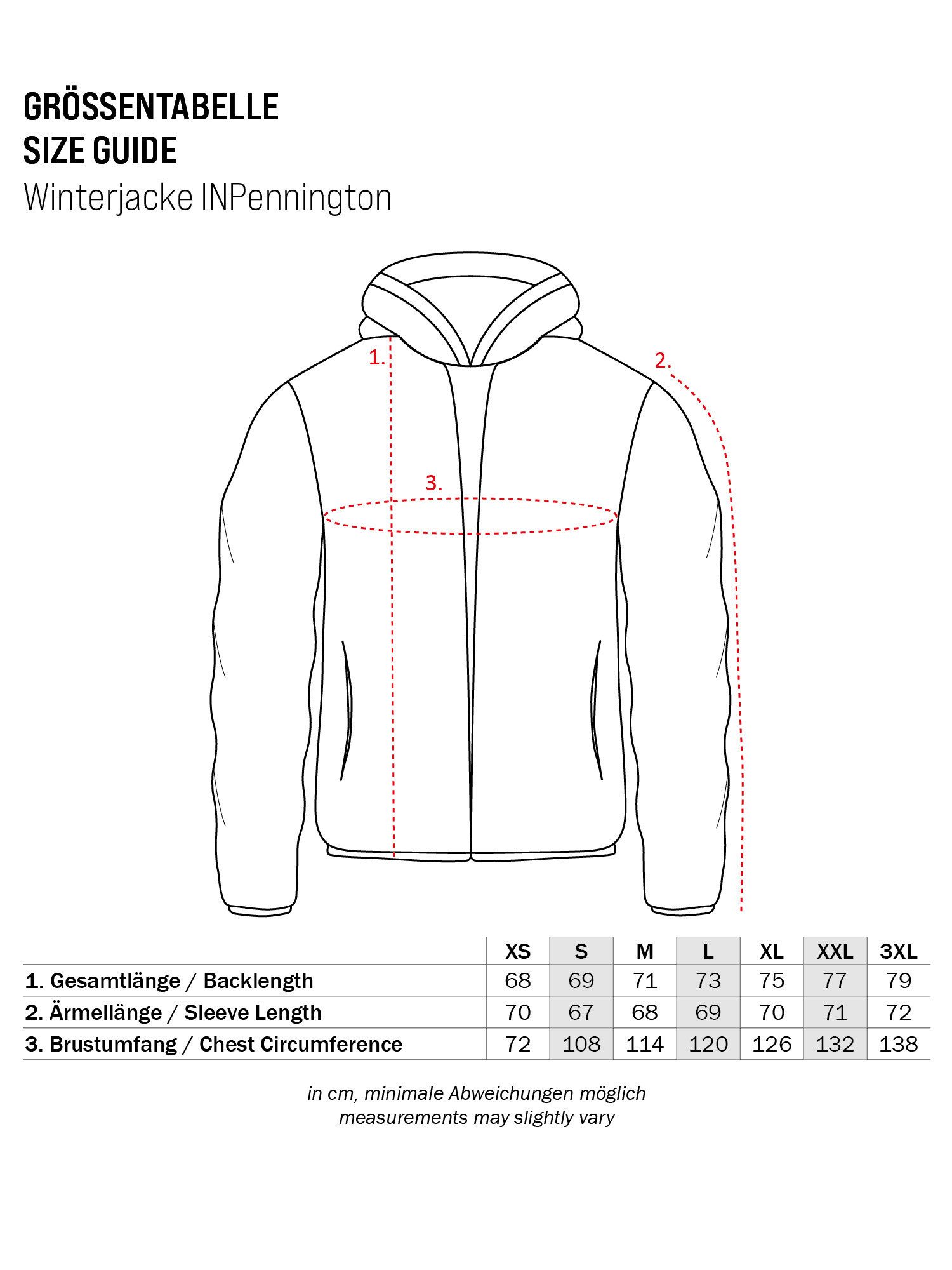 Indicode Winterjacke Herren Pennington Jacke Winter Herrenjacke
