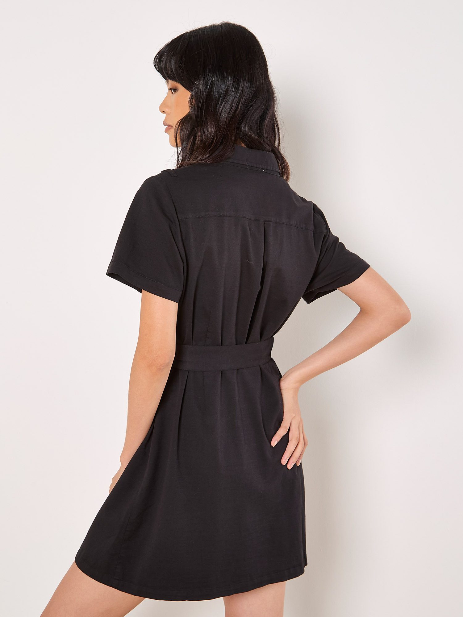 Apricot Minikleid Cargo-Kleid (2-tlg) mit Schnalle