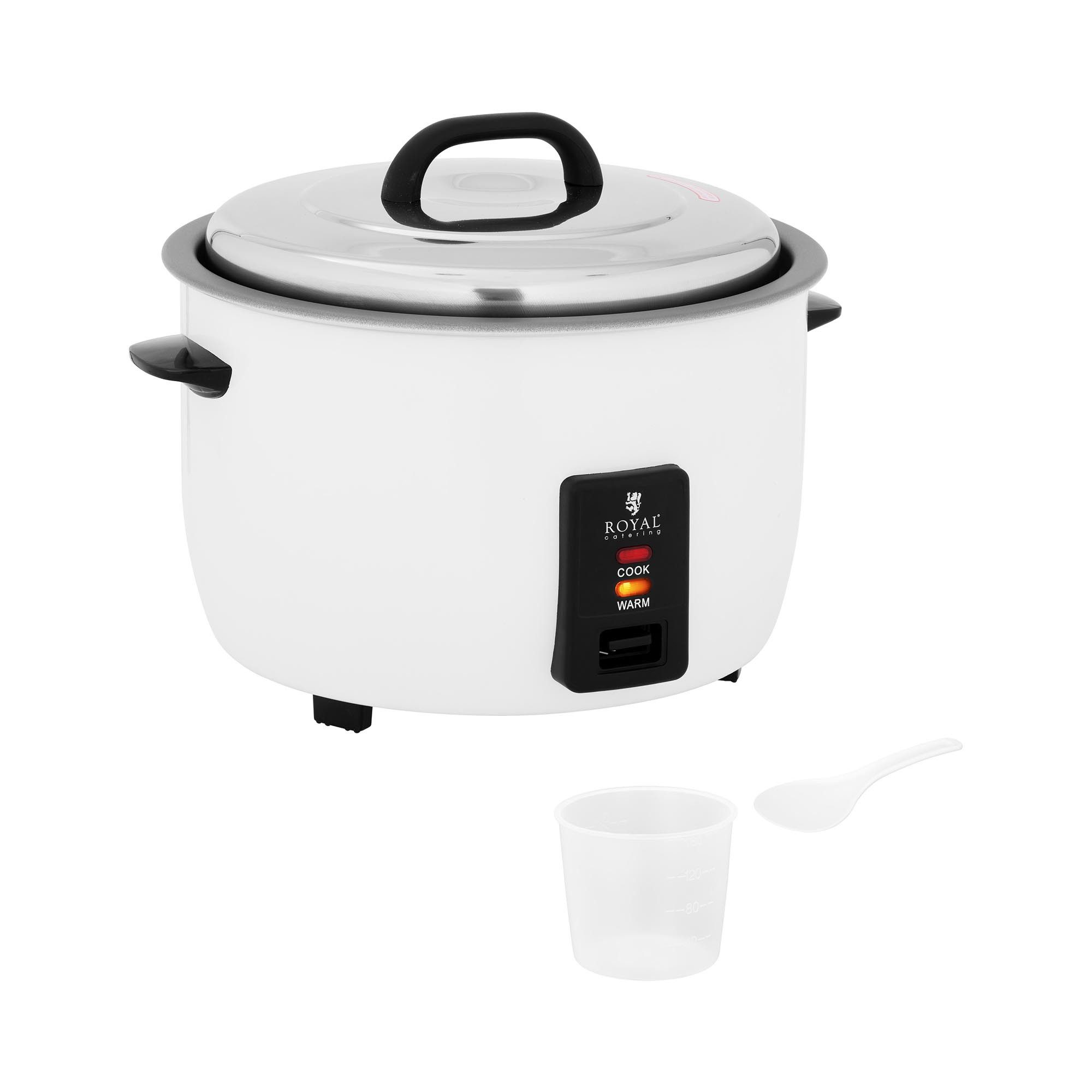 Royal Catering Reiskocher 13L Gastro Dampfkocher Reiskochtopf Gemüsegarer Warmhaltefunktion, 2000 W