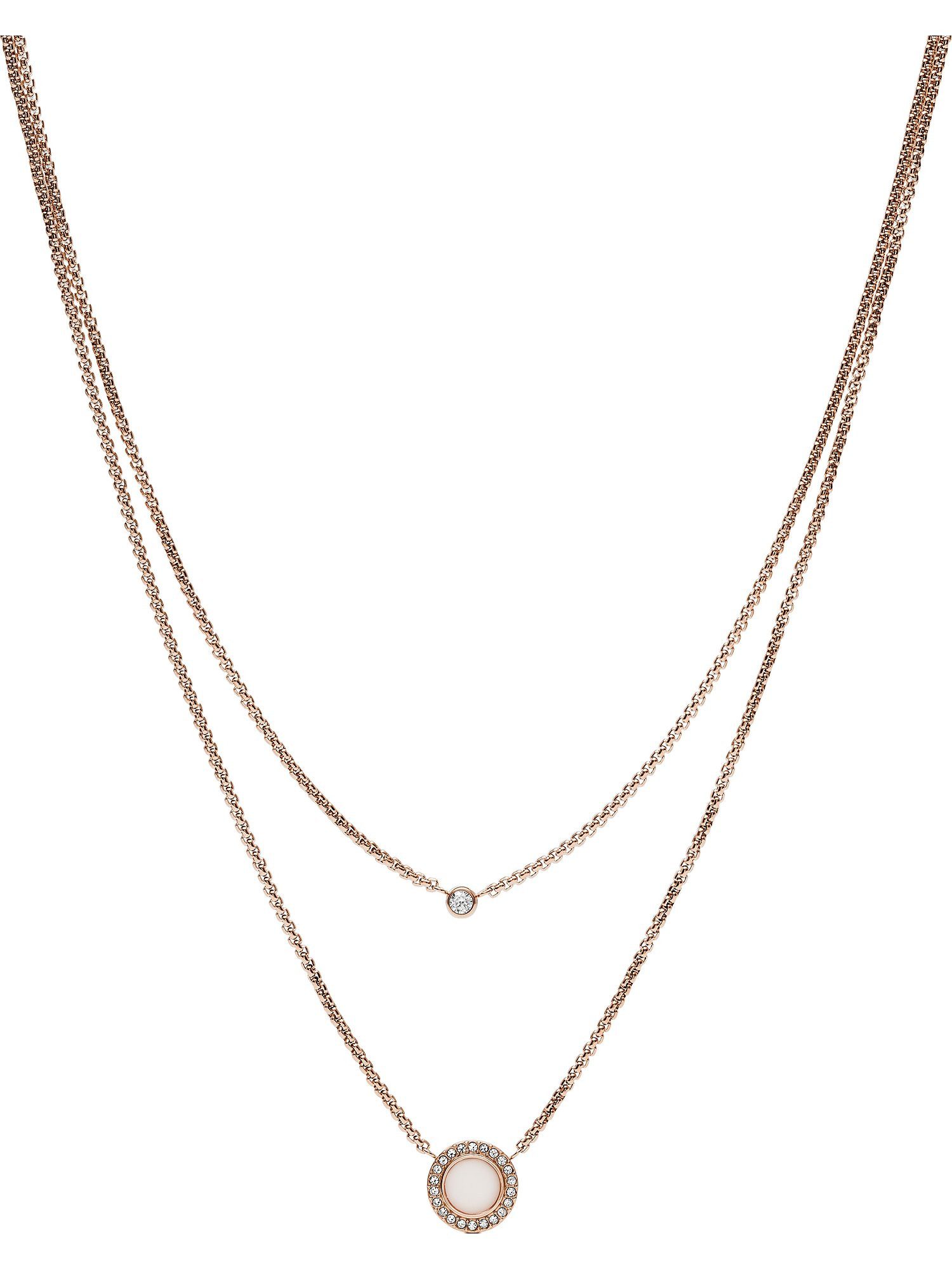 Fossil Collier Fossil Damen-Kette Edelst...