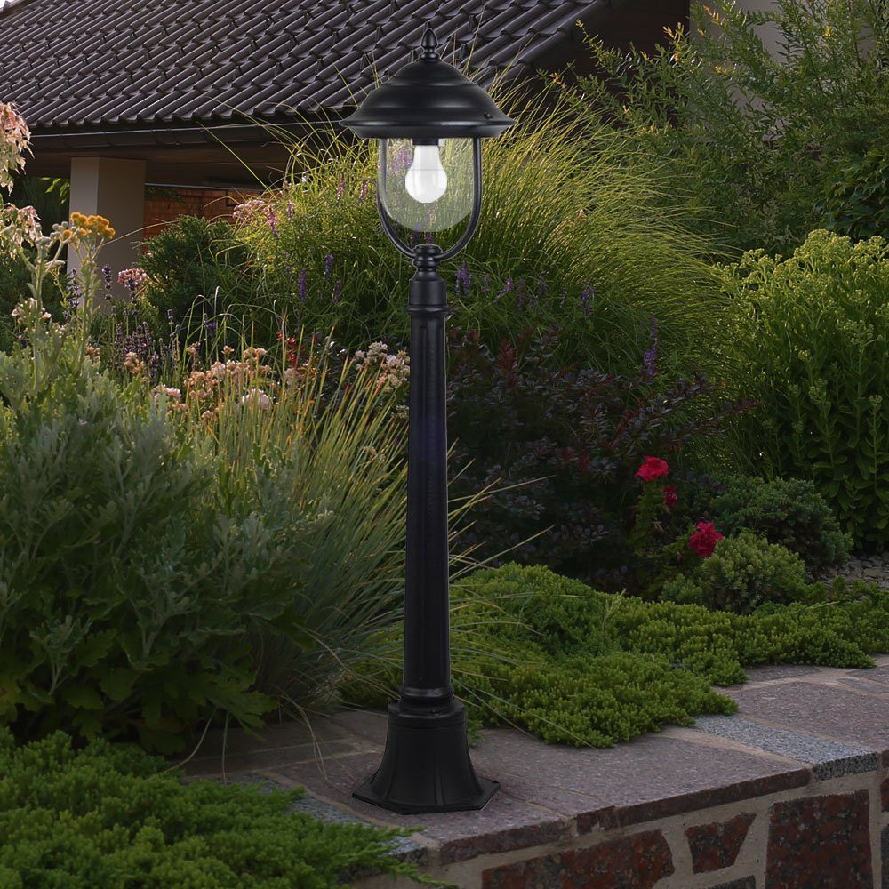 Garten Laterne Sockel Leuchte LED DIMMBAR Außen-Stehlampe, LED RGB Smart Wege etc-shop FERNBEDIENUNG