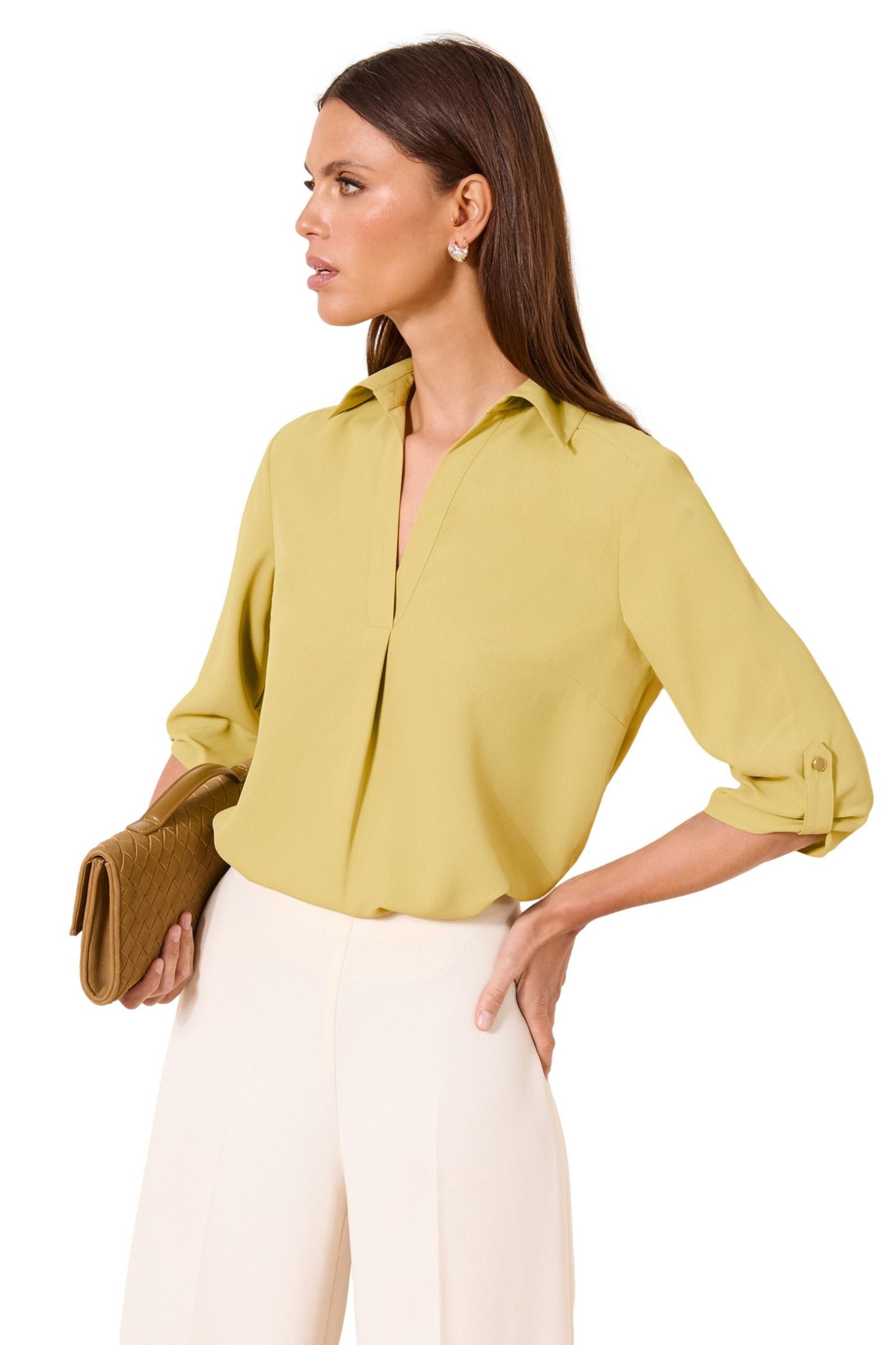 Langarmbluse Lipsy Bluse mit 3/4-Ärmeln, Regular