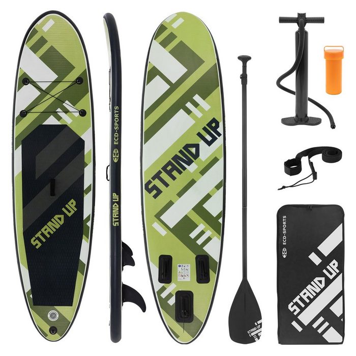 ECD Germany SUP-Board Stand Up Paddle Board 308x78x10 cm Olive