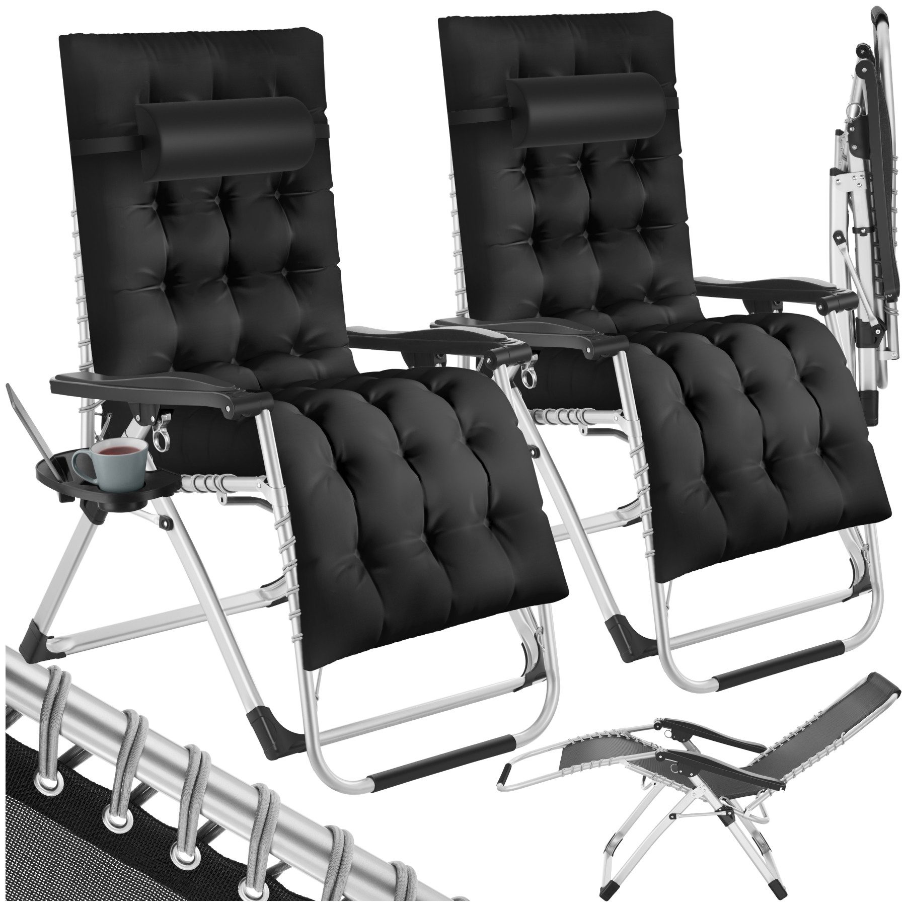 tectake Gartenstuhl Sonnenliege (Set, 2 St), günstig online kaufen