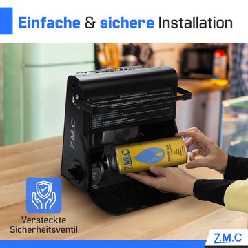 ZMC Gaskartusche 16x Butan Gas Kartusche 227g Butangas Bajonett-Anschluss, Zubehör für Gaskocher Gaskartusche Campingkocher Brenner, MSF-1a Gaskartuschen Campinggas Bunsenbrenner Campingkocher