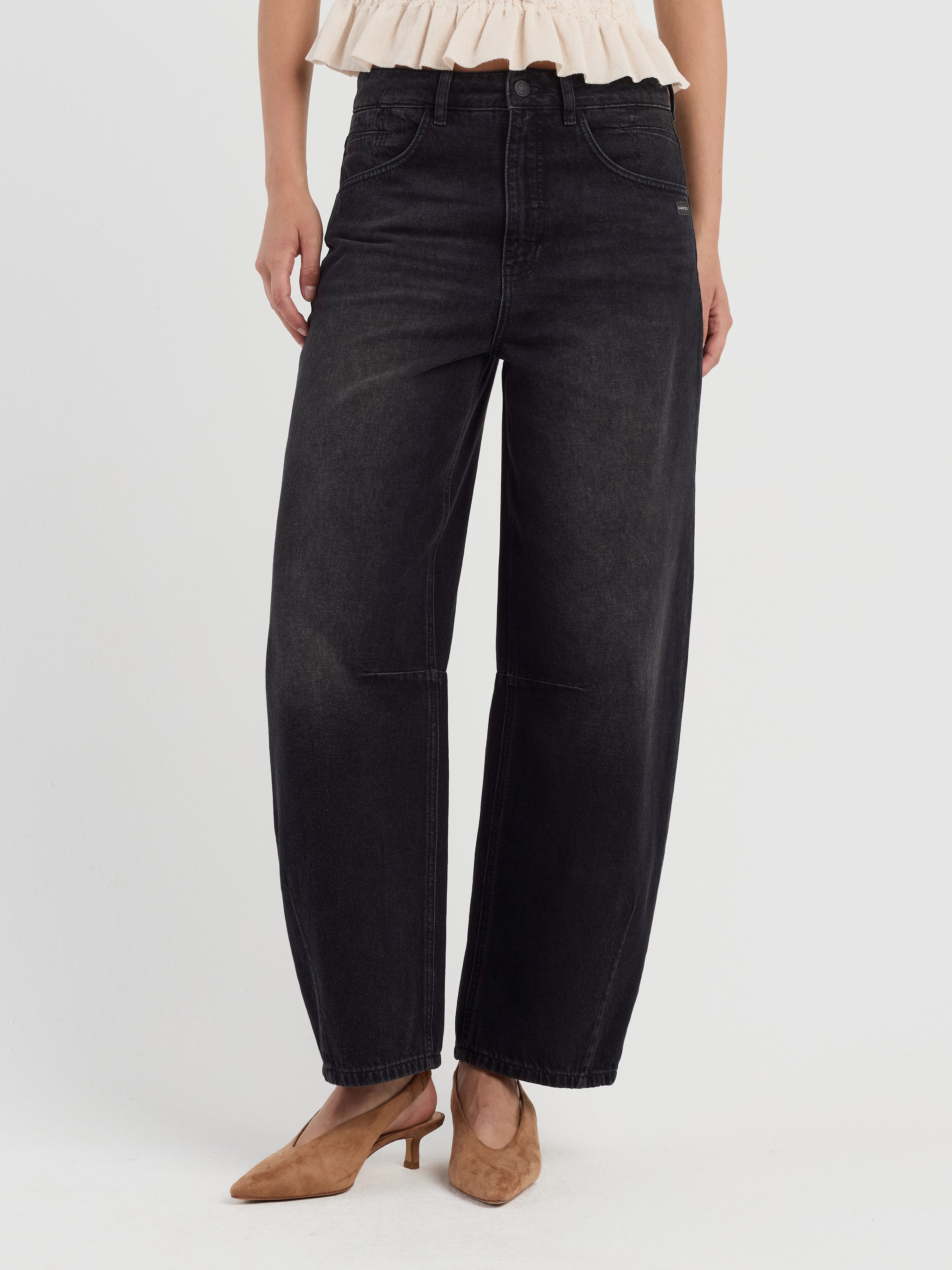 GANG Loose-fit-Jeans 94SARINA mit Abnähern an Knie und Saum