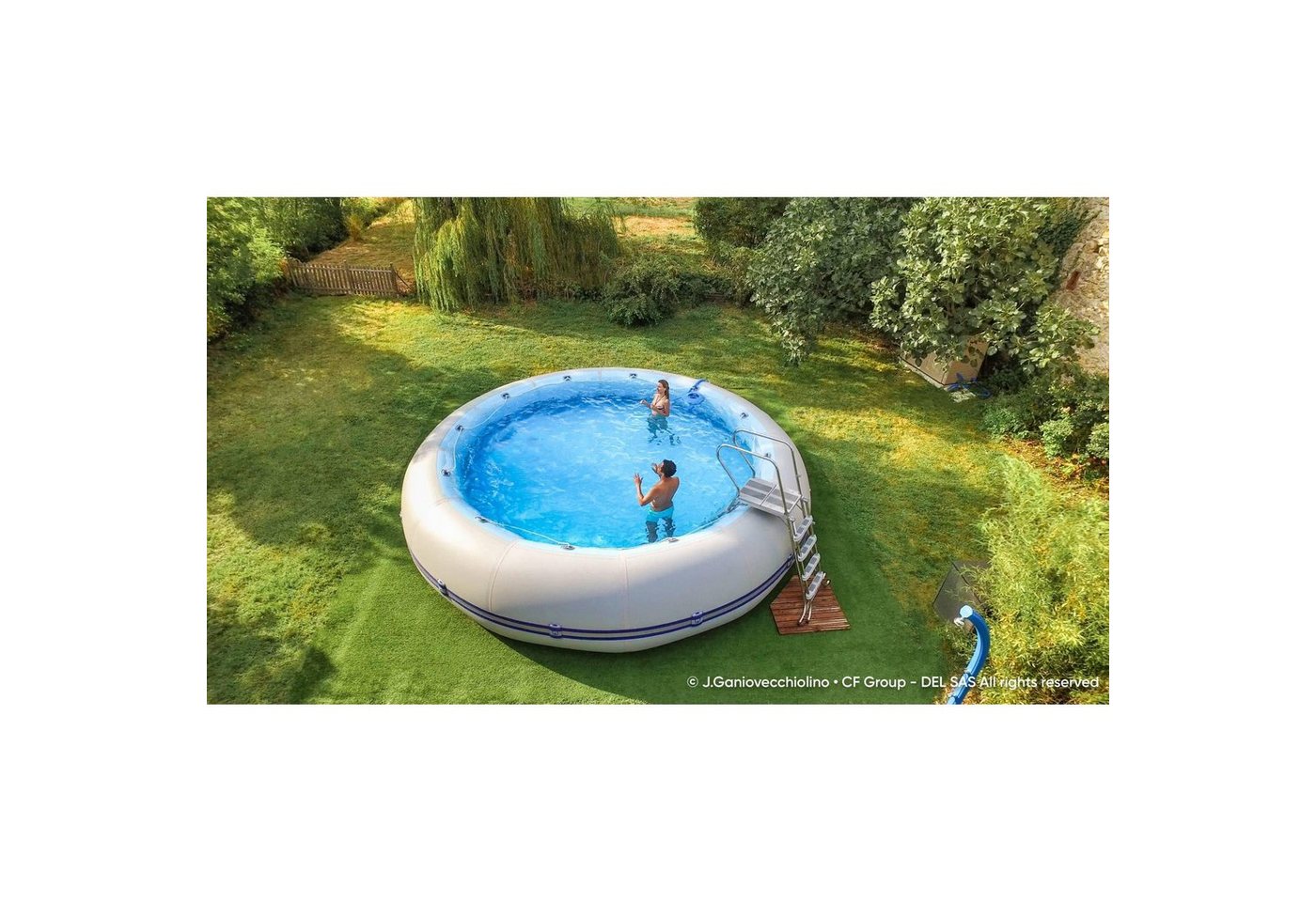 Thumbnail - Zodiac Original Quick-Up Pool Zodiac Original Winky 5/120, Pool rund, 655x125 cm (Komplett-Set), Werkzeugfreie Montage