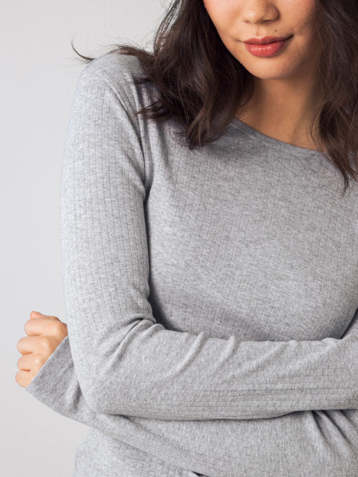 HONEST BASICS T-Shirt Geripptes Langarm Shirt aus Bio- und recycelter Baumwolle