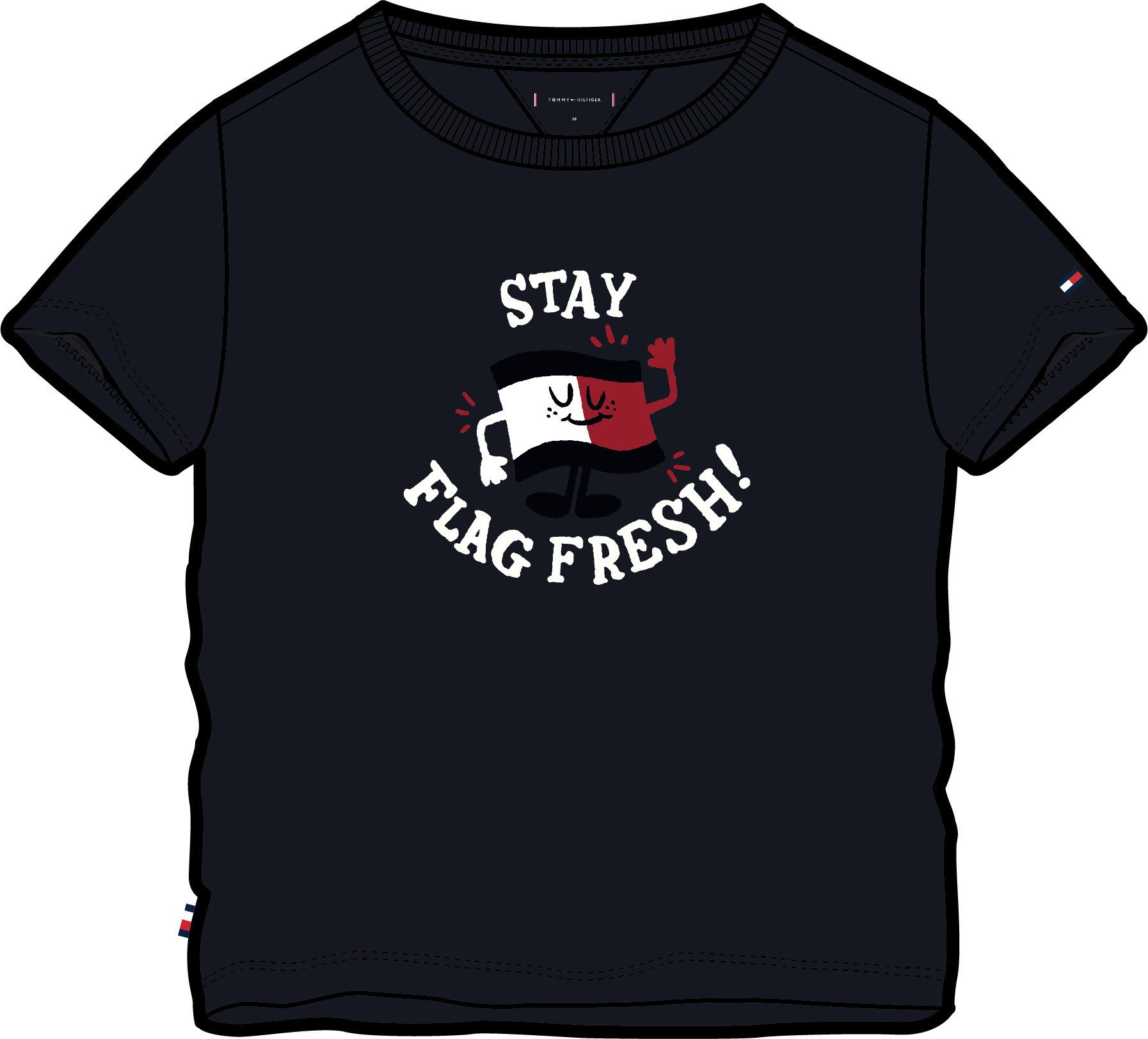 Tommy Hilfiger T-Shirt BOYS GRAPHIC TEE SS mit Logodruck