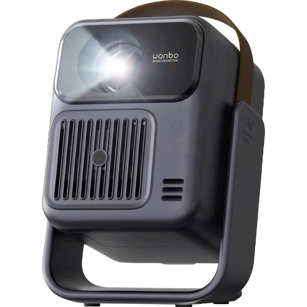 WANBO Beamer Togo Pro LED 500 ANSI-Lumen 1920 x 1080 Full HD Akkulaufzeit: Beamer (Integrierter Lautsprecher, Autofokus, Full HD, mit Fernbedienung)