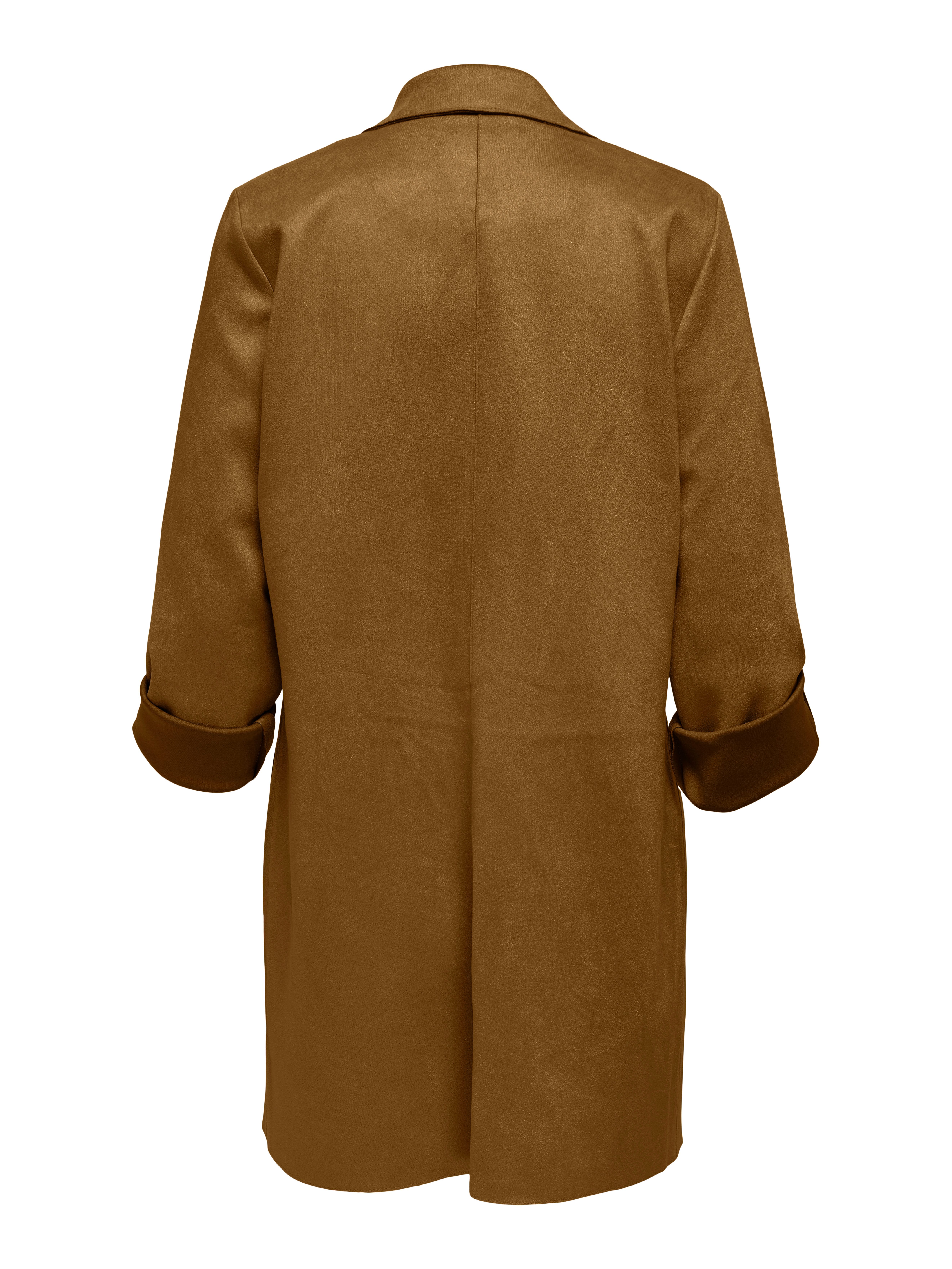 ONLY Langjacke ONLJOLINE FAUX SUEDE COAT LIFE CC OTW mit Reverskragen, weiches Wildlederimitat