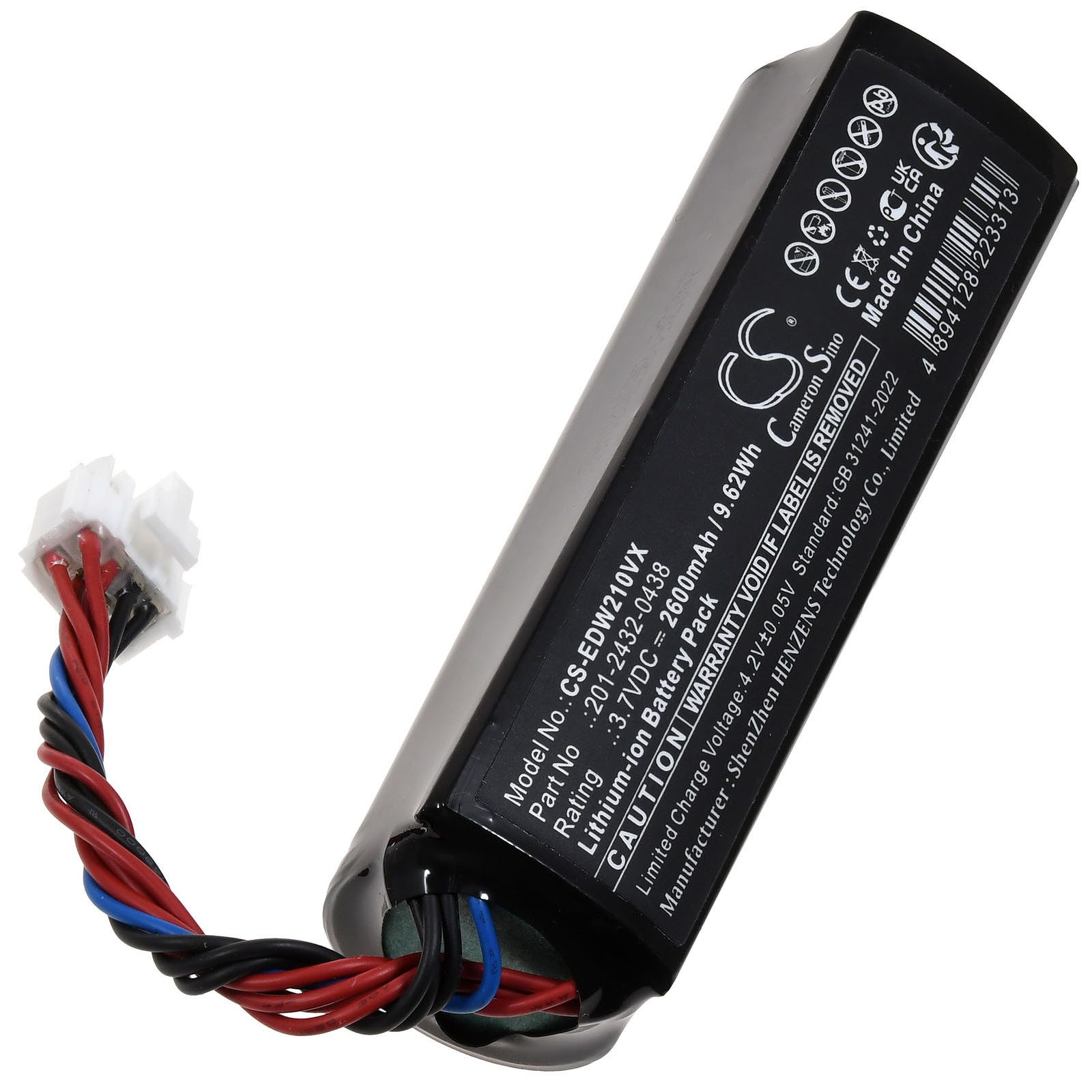 Powery Akku für Ecovacs Winbot W2 Pro Staubsauger-Akku 2600 mAh (3.7 V)