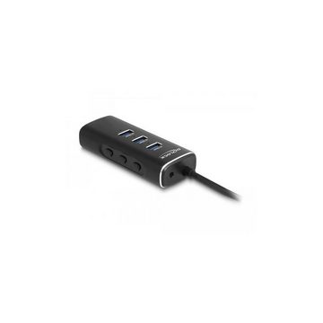 Delock 64234 - 3 Port USB 10 Gbps Hub inklusive SD und Micro SD... USB-Adapter USB A