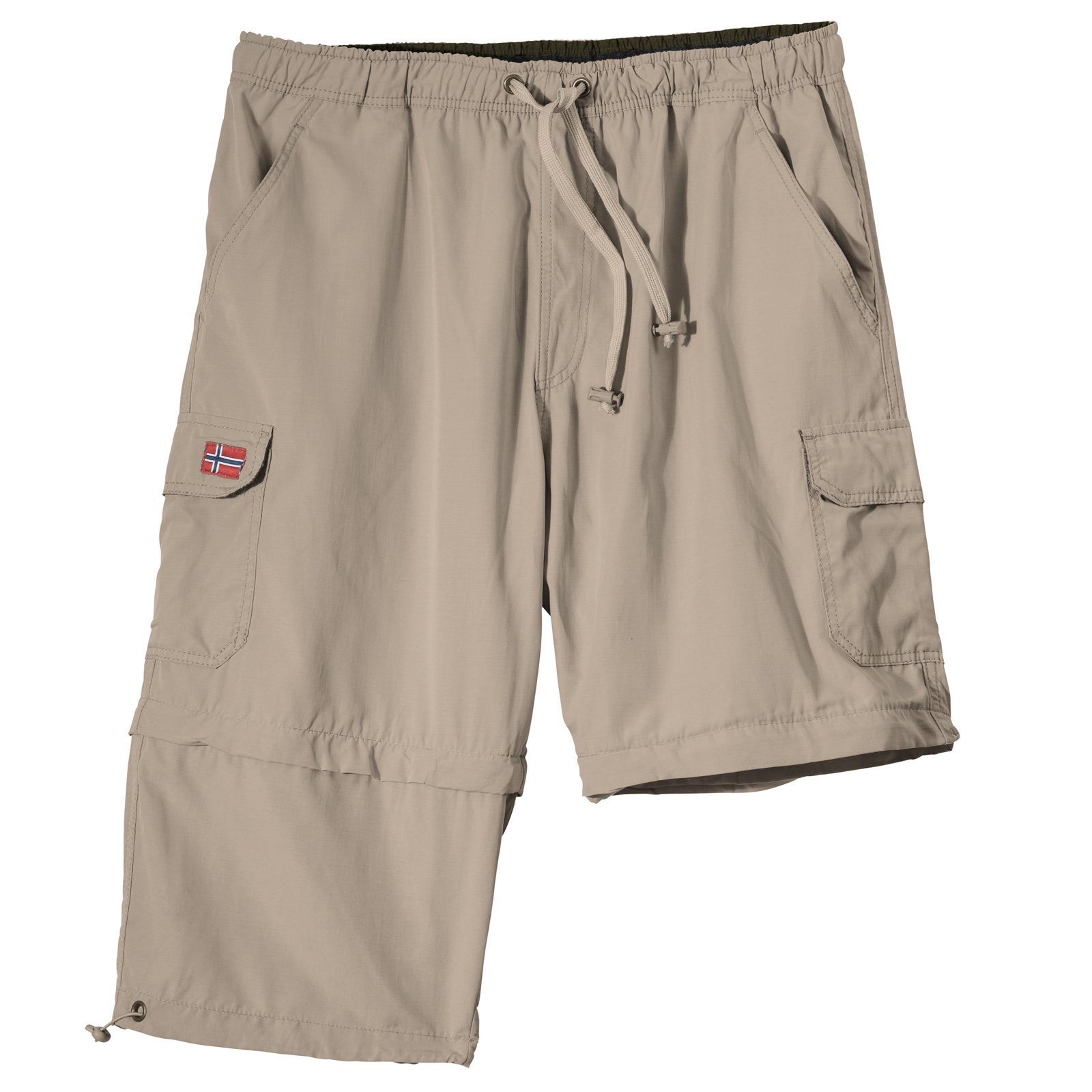 ABRAXAS Bermudas Abraxas Zipp-off-Bermuda Gummibund sand günstig online kaufen