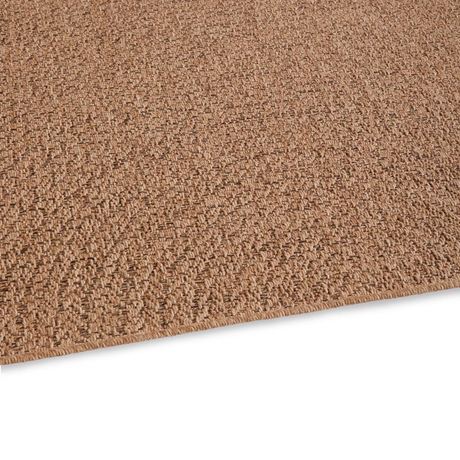 TaraCarpet Teppich TaraCarpet Borneo Welle Outdoor Teppich – Wetterfester Indoor & Outdoo, rechteckig, Höhe: 6 mm, Küche Wohnzimmer Terrasse Garten Balkon beige – Bild 4 von 5