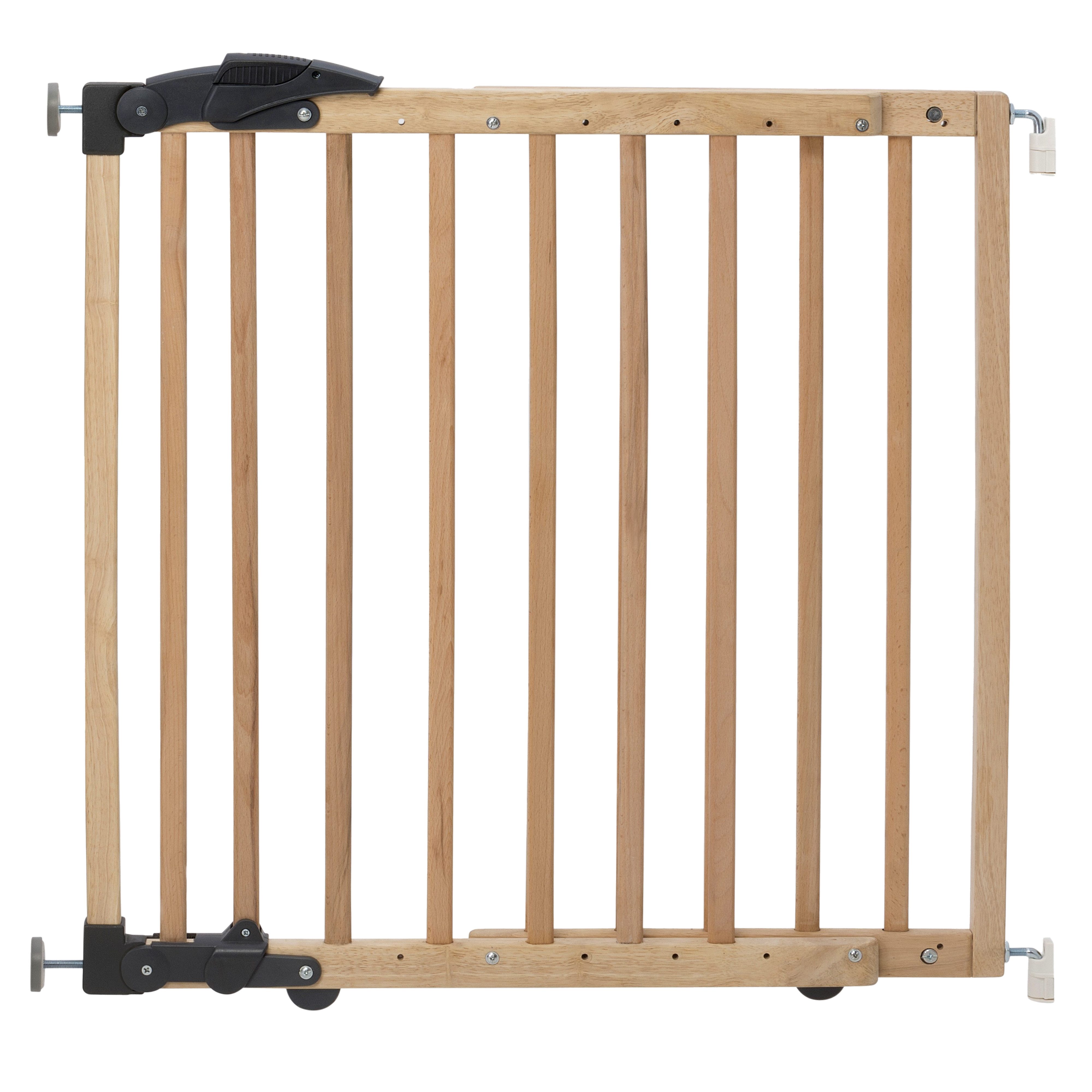 Geuther Türschutzgitter 2714 aus Holz – Klemmen oder Schwenken – 68–102 cm, auch als Treppenschutzgitter verwendbar