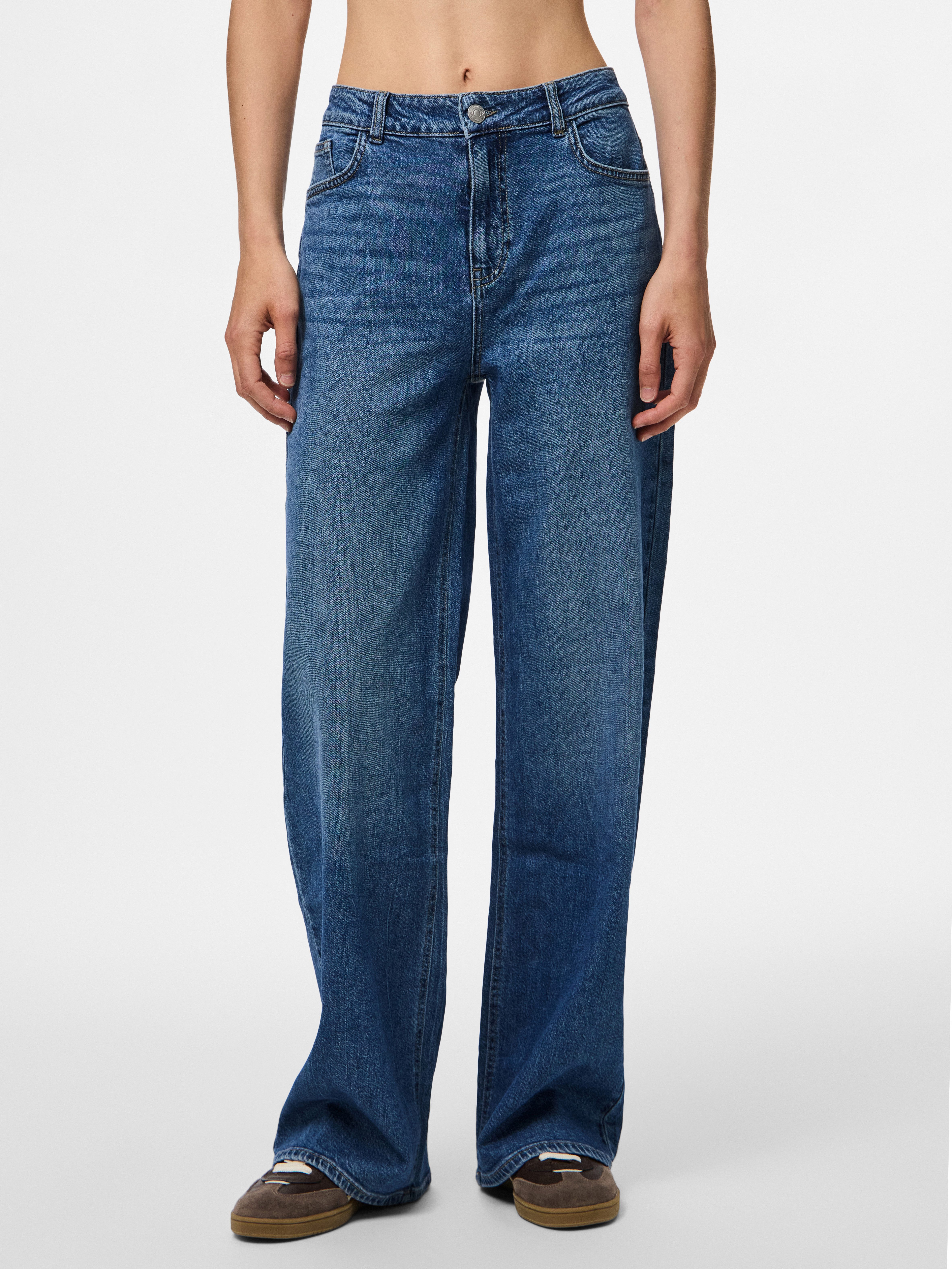 pieces Weite Jeans PCSILKE MW WIDE günstig online kaufen