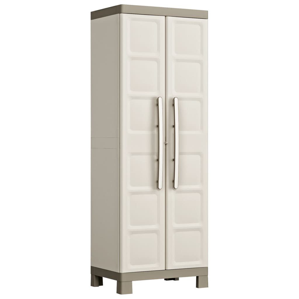 Keter Fächerschrank Universalschrank Excellence Beige und Taupe 182 cm (1-St)