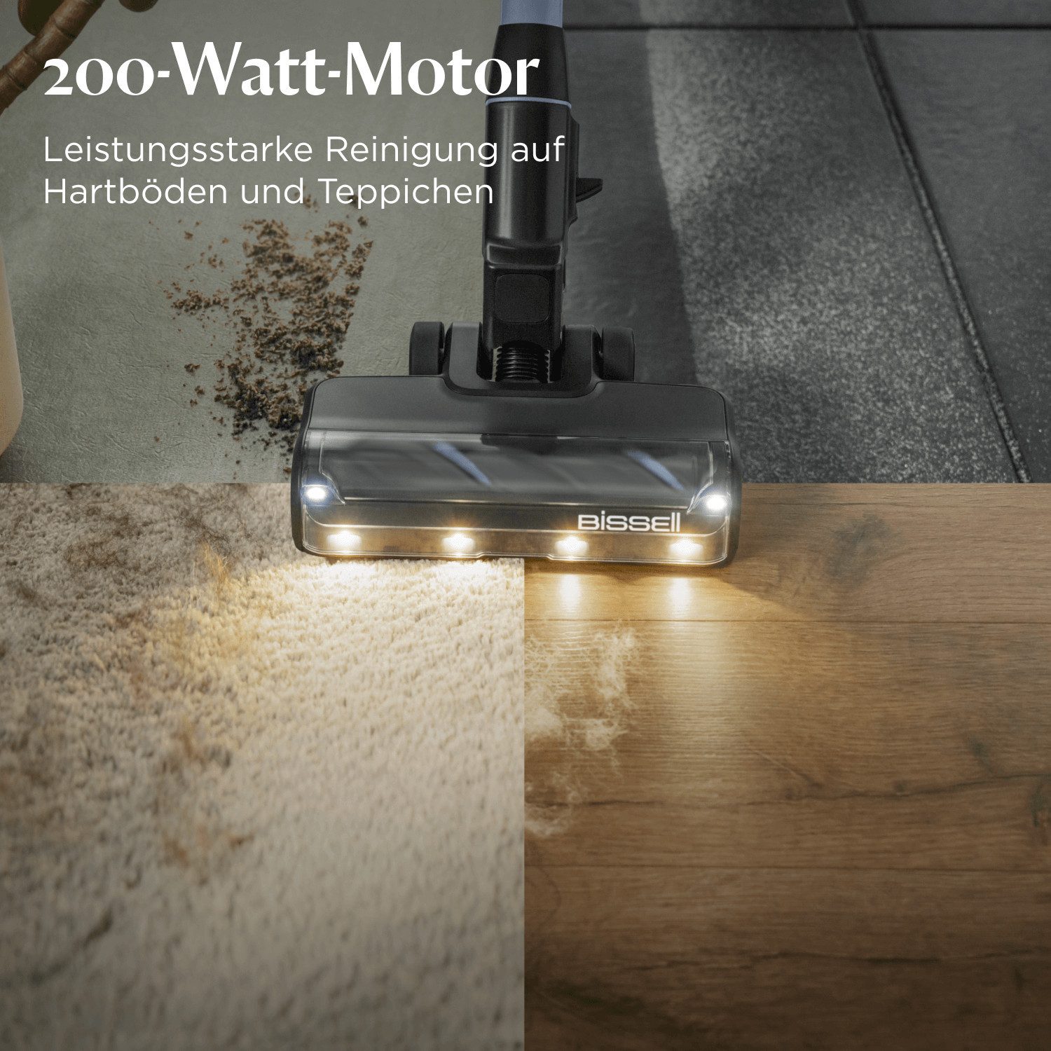 Bissell Akku-Stielstaubsauger 4090N PowerClean FurFinder Select, 200 W, beutellos