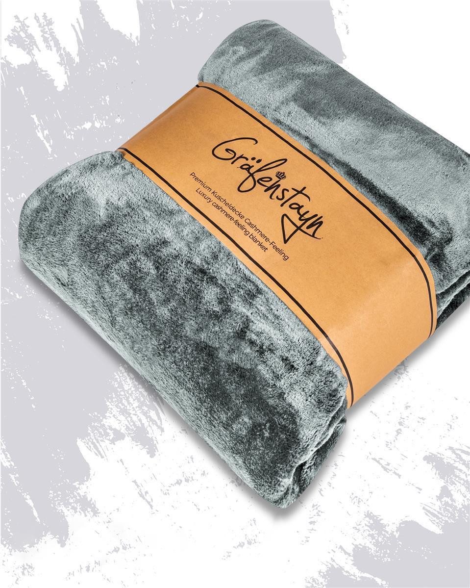 Wohndecke Cashmere-Feeling Kuscheldecke super weich & flauschig – Fleecedec günstig online kaufen
