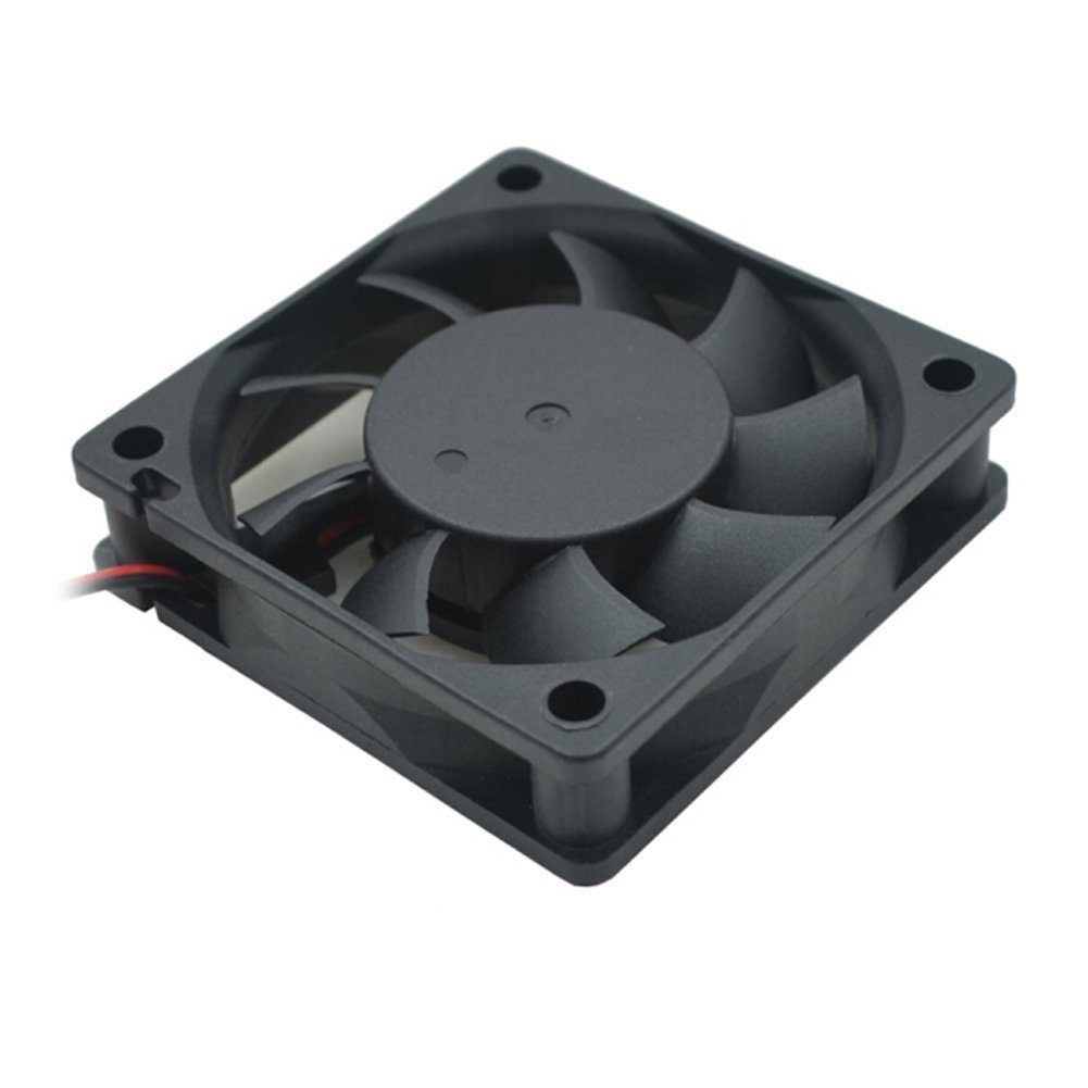 Bolwins Computer-Kühler R04 3pin 12V 60x60x15mm Brushless Lüfter Lüfterkühler Kühler Lüfter PC, 4500 RPM, leise 13 dB, langlebig, 3-Pin-Anschluss