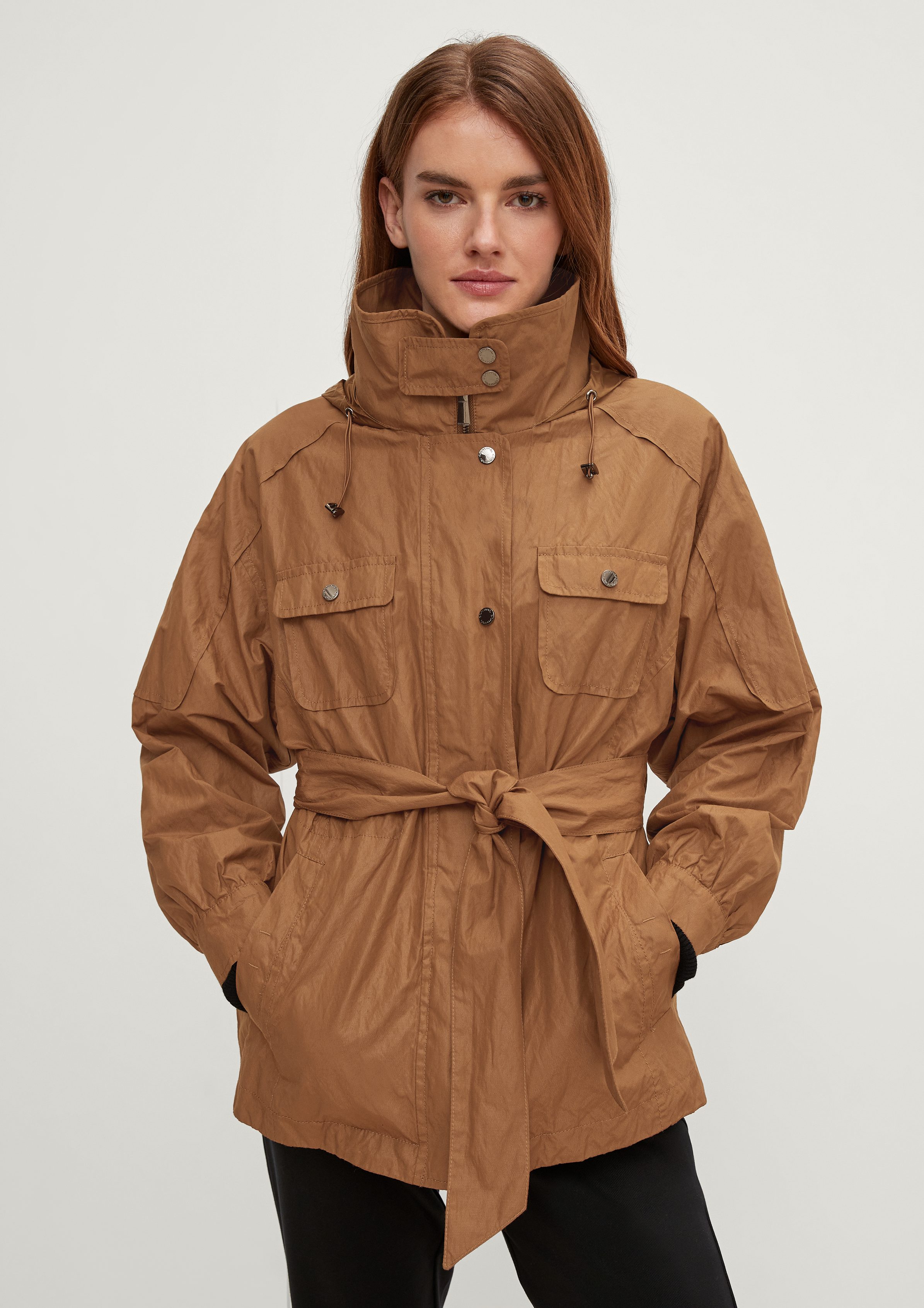 Comma Kurzjacke Jacke mit Bindegürtel