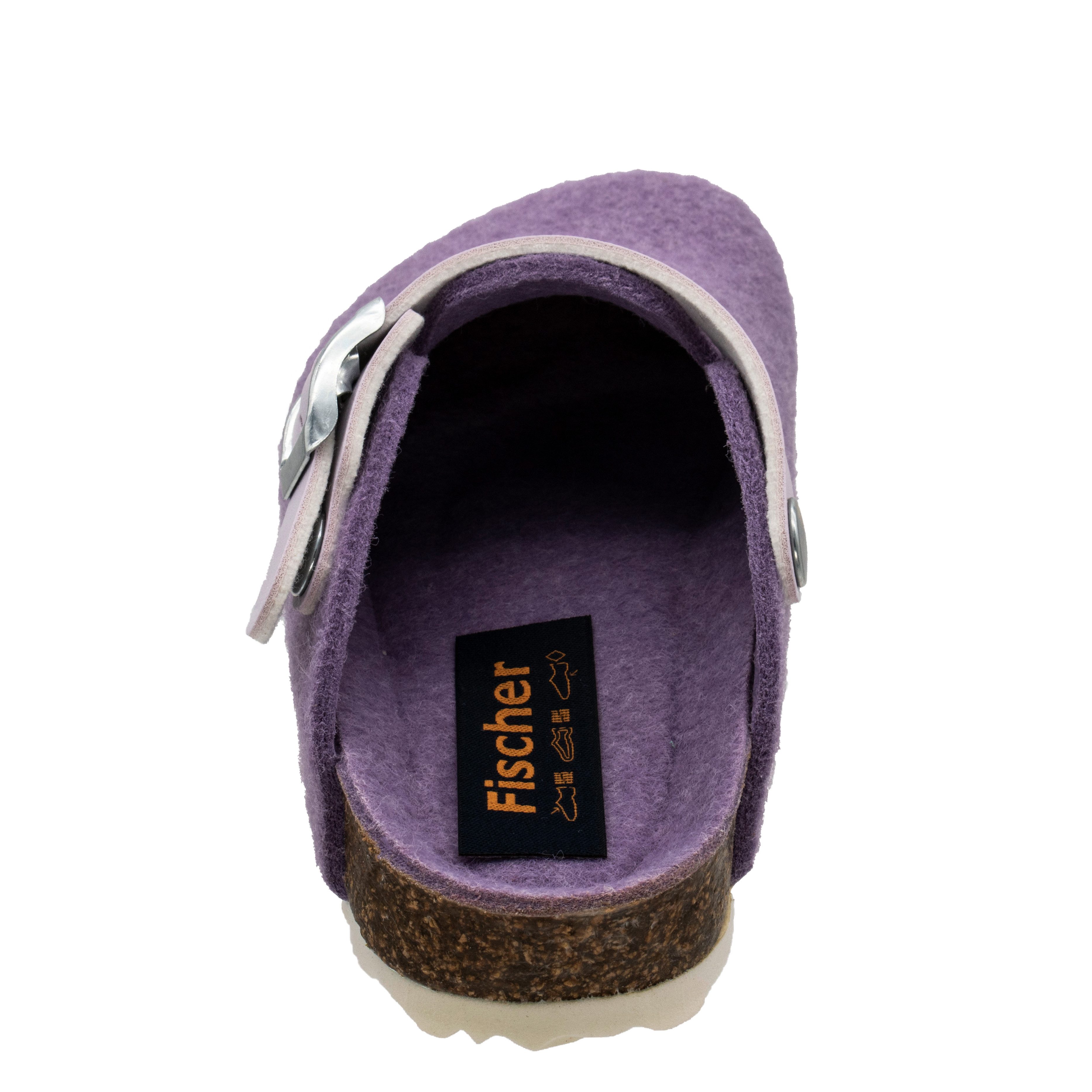 Fischer-Markenschuh Shetland Pantoffel aus Filz, mit Filzfutter, gepolstertes Fußbett – Bild 5 von 5
