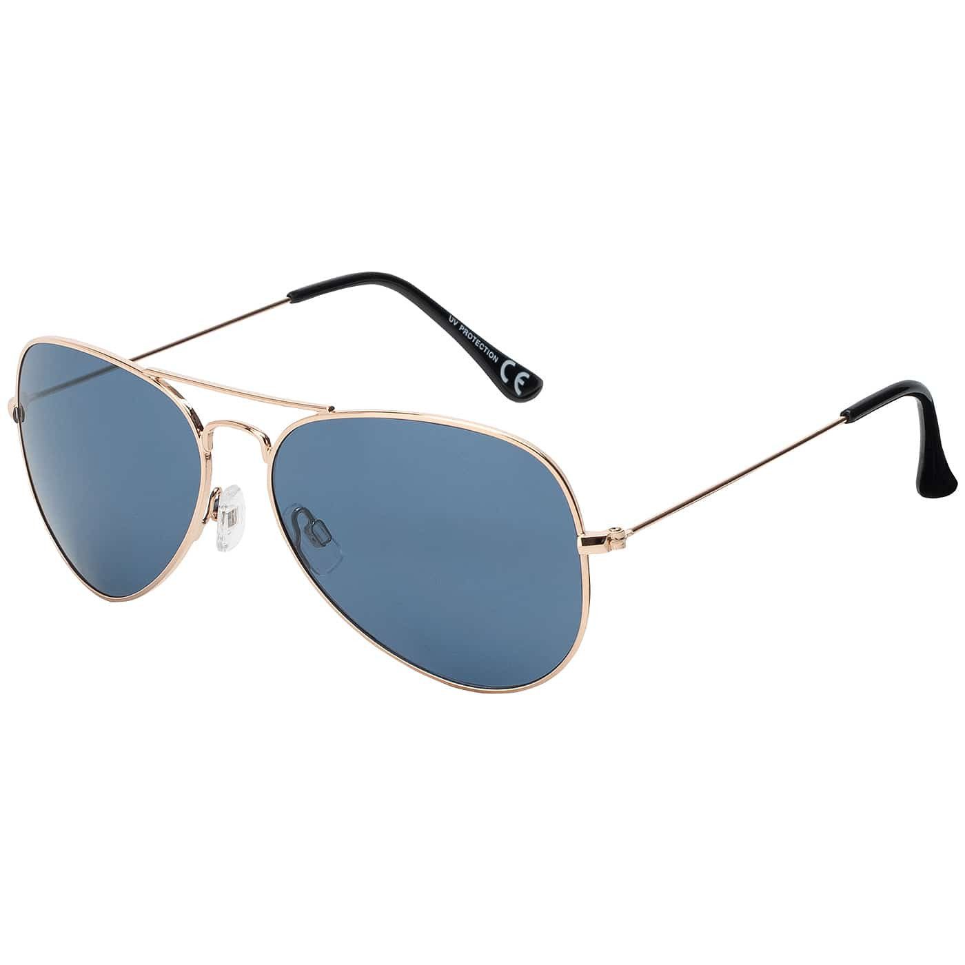 BEZLIT Eyewear Pilotenbrille Herren Piloten Sonnenbrille mit Metallrahmen (1-St) mit schwarzen Linsen