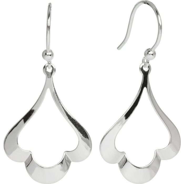 SilberDream Paar Ohrhänger SilberDream Ohrringe für Damen 925 Silber (Ohrhänger) Damen Ohrhänger Ginkgo Blatt aus 925 Sterling Silber Farbe: silber