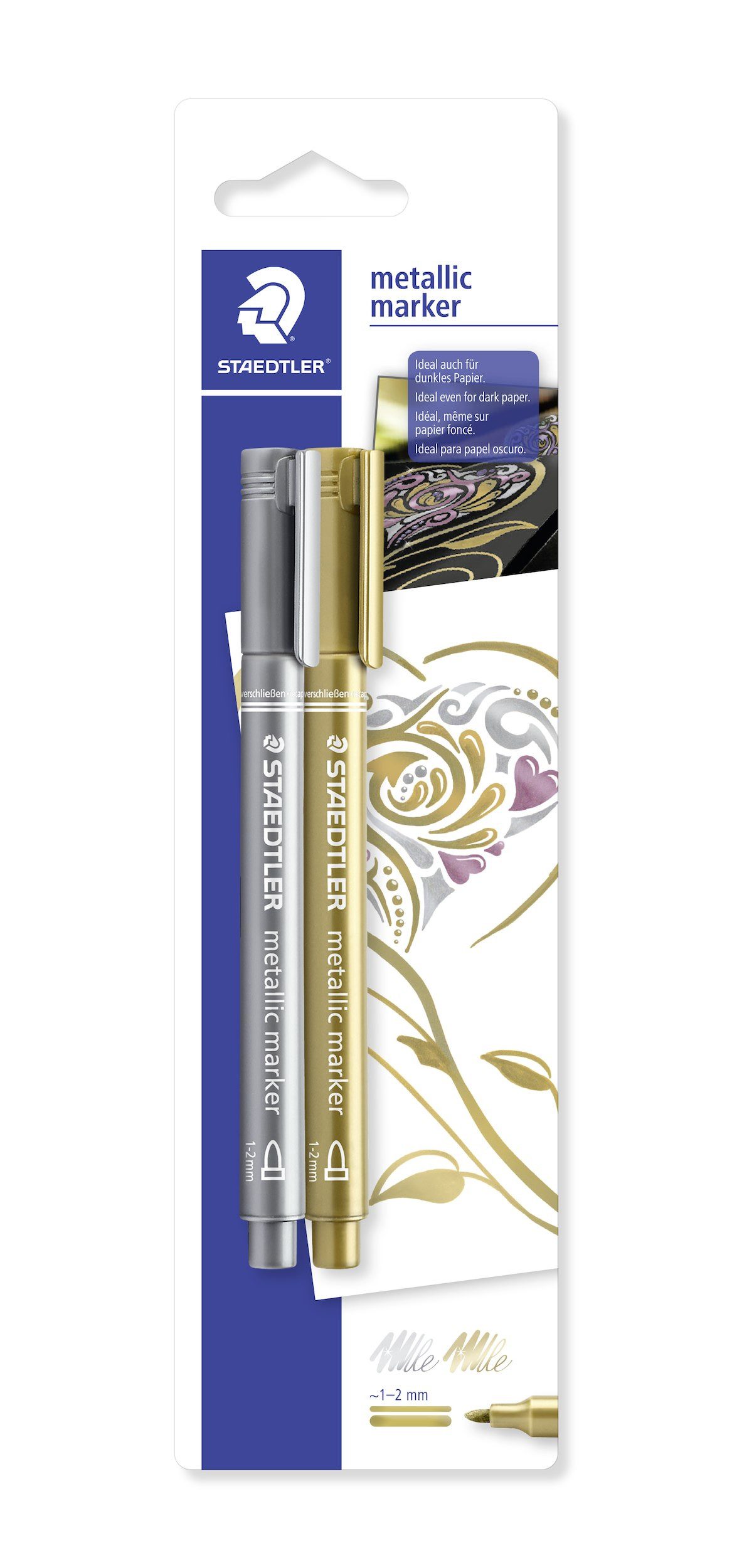 STAEDTLER Marker STAEDTLER Lackmarker Metallic 2er Set