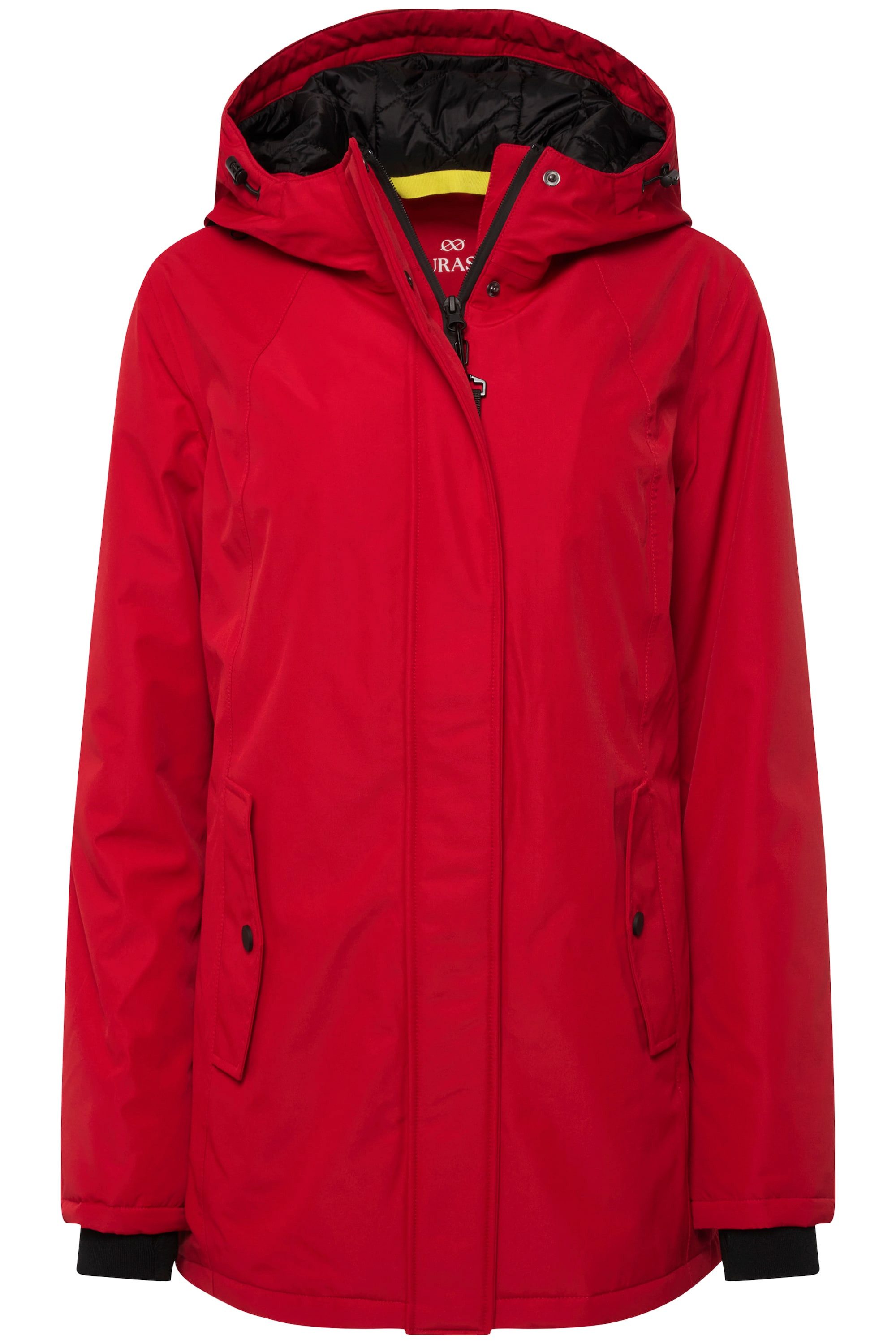 Laurasøn Parka Funktions-Jacke Kapuzen Zipper Seitenschlitze günstig online kaufen