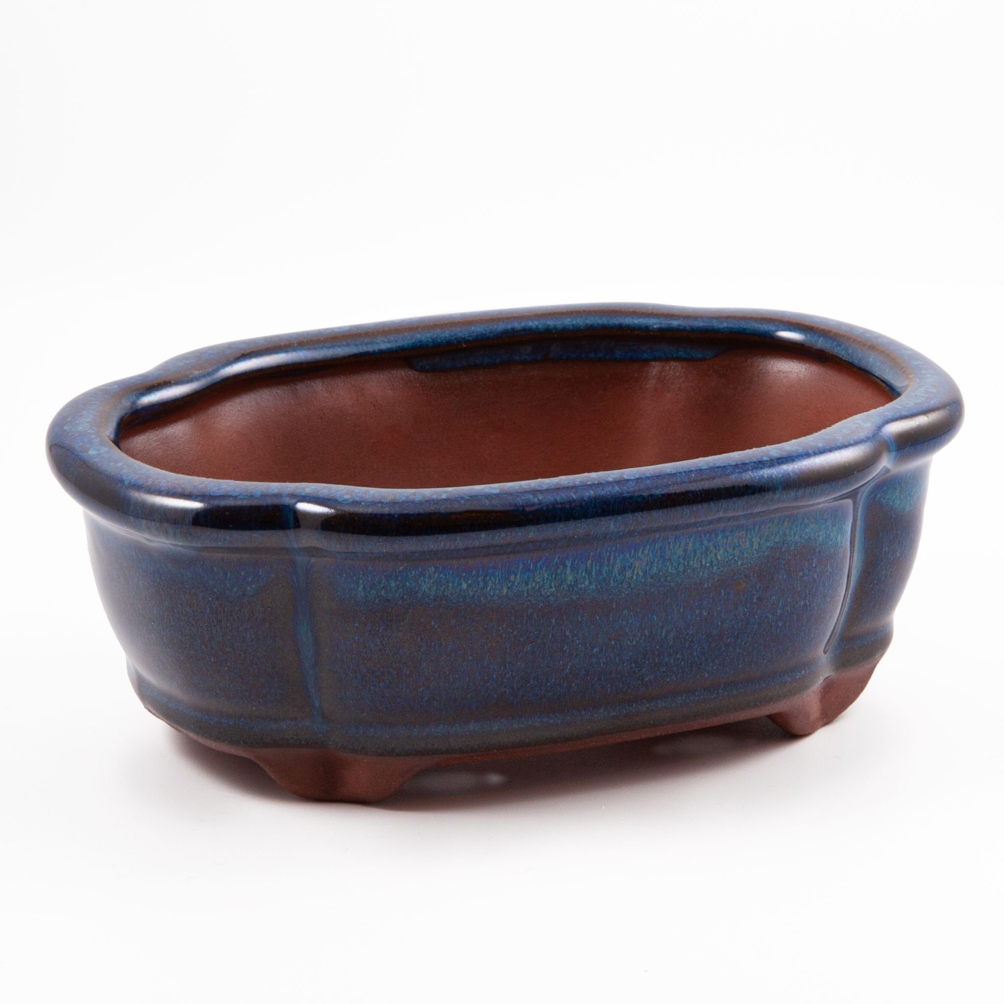 Thumbnail - HappySeed Pflanzschale Bonsai Schale aus Keramik in Marineblau - 15 x 5,5 x 11 cm (klein)