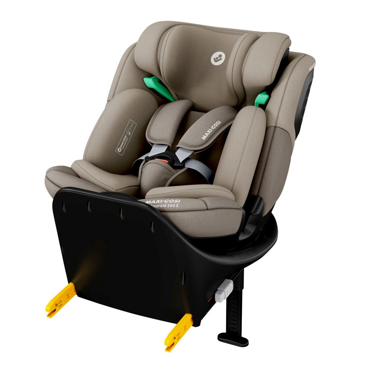 Maxi-Cosi Autokindersitz Maxi-Cosi Emerald 360 S i-Size, Autositz 360 Grad Drehbar, 0–12 Jahre, ab: 0 Monate, bis: 12 Jahre, Wächst mit deinem Kind mit FlexiSpin-Drehung um 360° Bequeme Liegep…