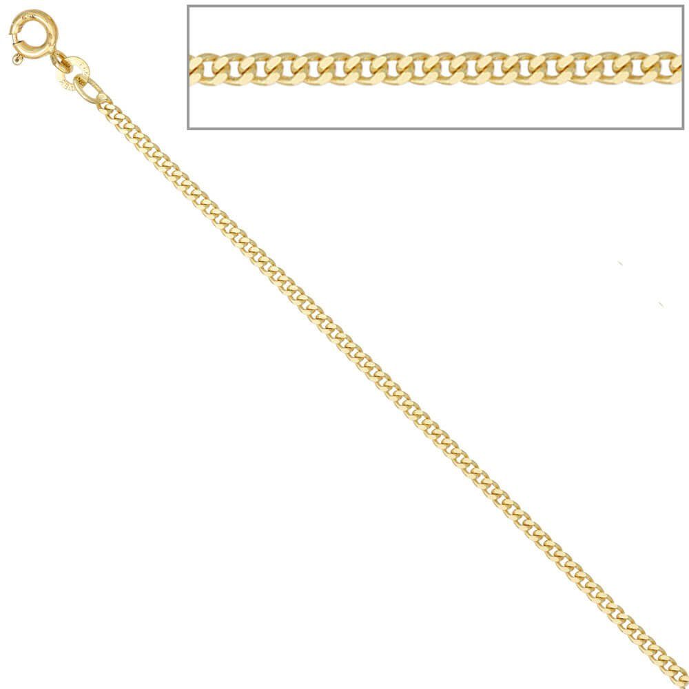 Goldkette Krone 2,1mm 55cm Gelbgold Halskette Kette aus Goldkette 333 Collier Panzerkette Schmuck Gold